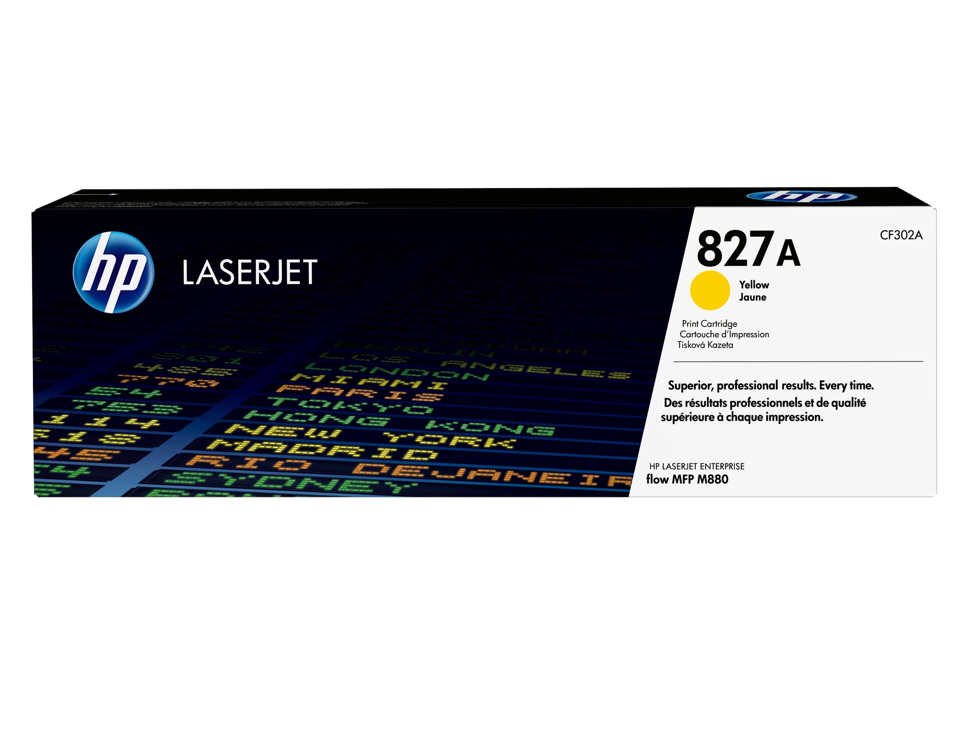EAN 0887111323934 - HP 827A Yellow Original LaserJet Toner Cartridge cartucho de tóner 1 pieza(s) imagen 1