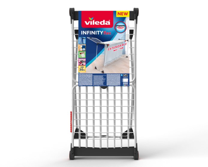 EAN 4023103229662 - Vileda Infinity Flex Tendedero de suelo Blanco imagen 2