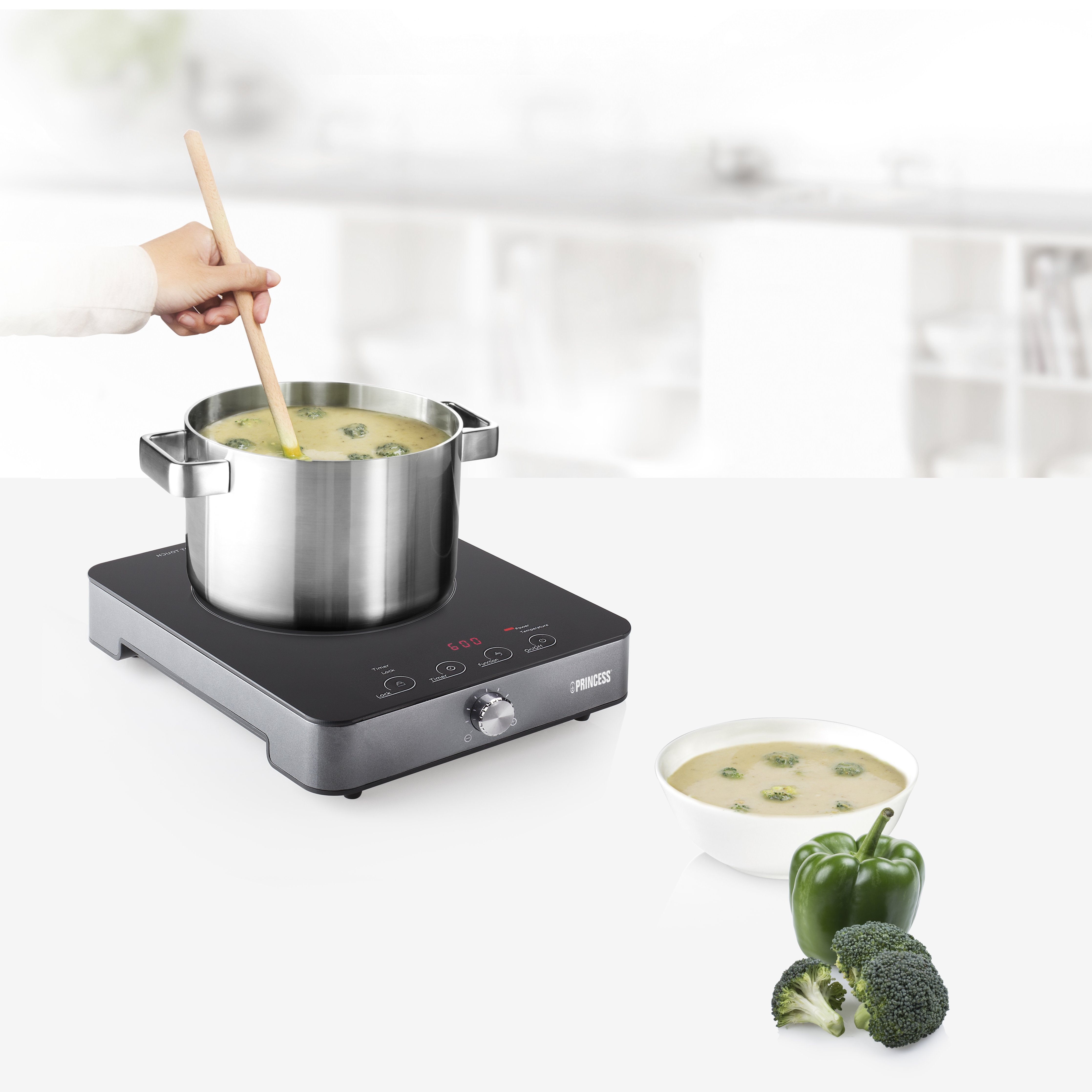 Placa De Inducción Princess 303010 1 Placa De 200mm 1800w