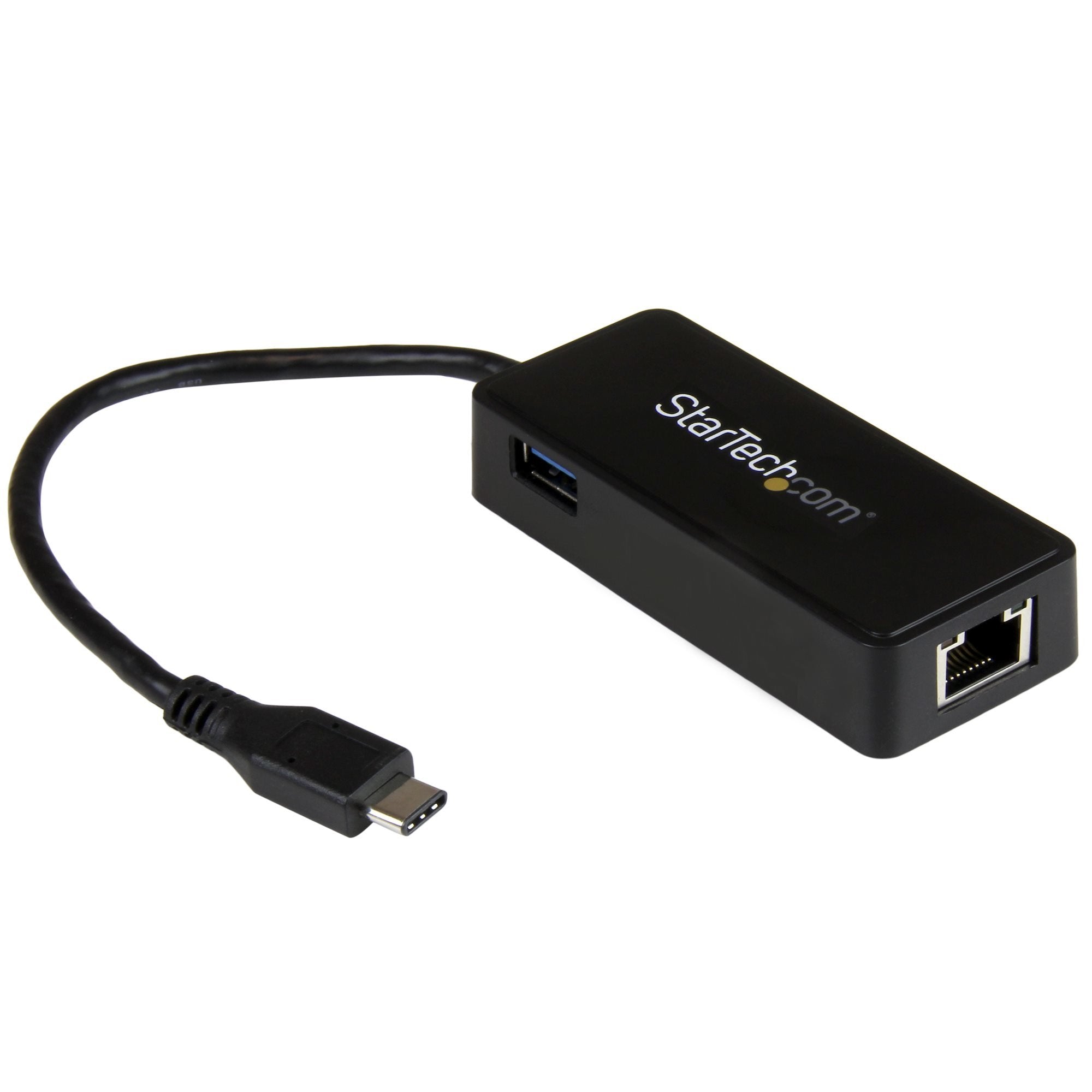 Startech Adaptador Red Usb-C A Rj45 Gigabit  + 1 Puerto Usb 3.0 Us1gc301au