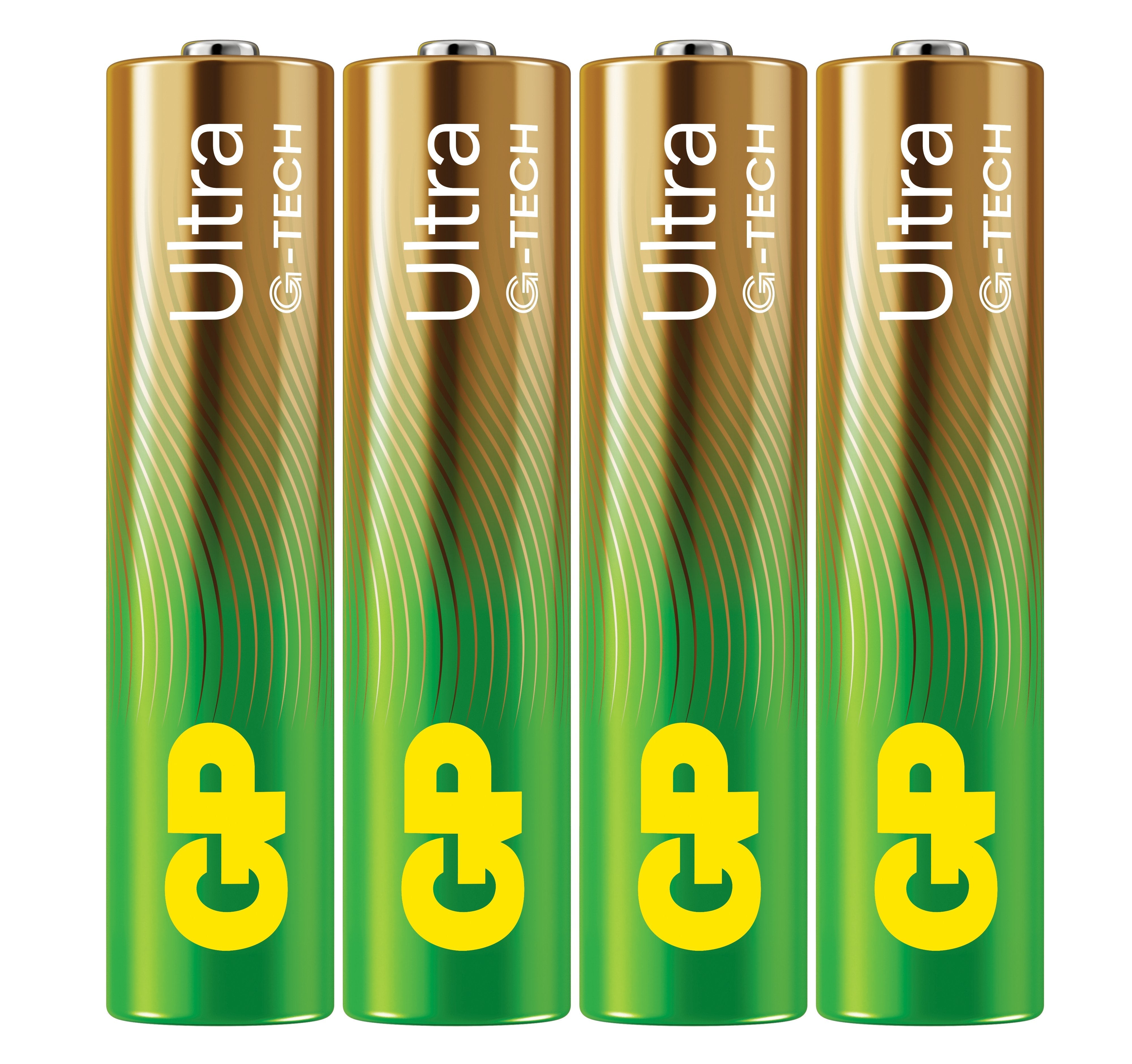 Gp Ultra Alkaline Aaa/Lr03 Battery. 4-Pack