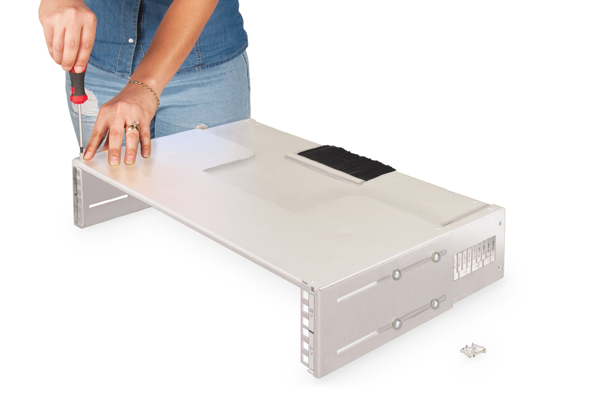 Digitus Dn-19-Pb-Tb, Panel Superior, Gris, Acero, 48,3 Cm (19")