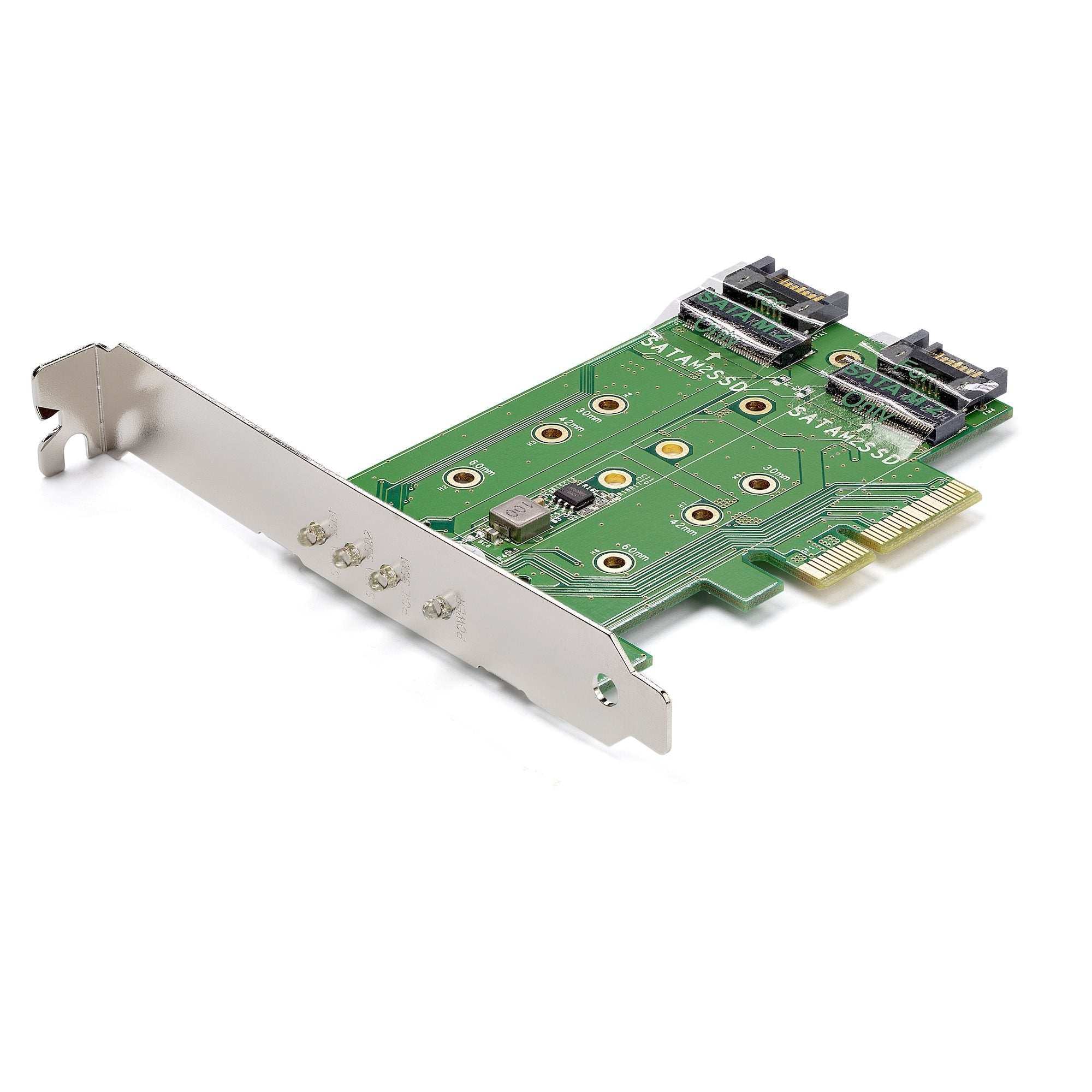 Startech Tarjeta Pci Express 3.0 3 Puertos M.2 Para Ssd 1x Nvme 2x Sata Iii Pexm2sat32n1