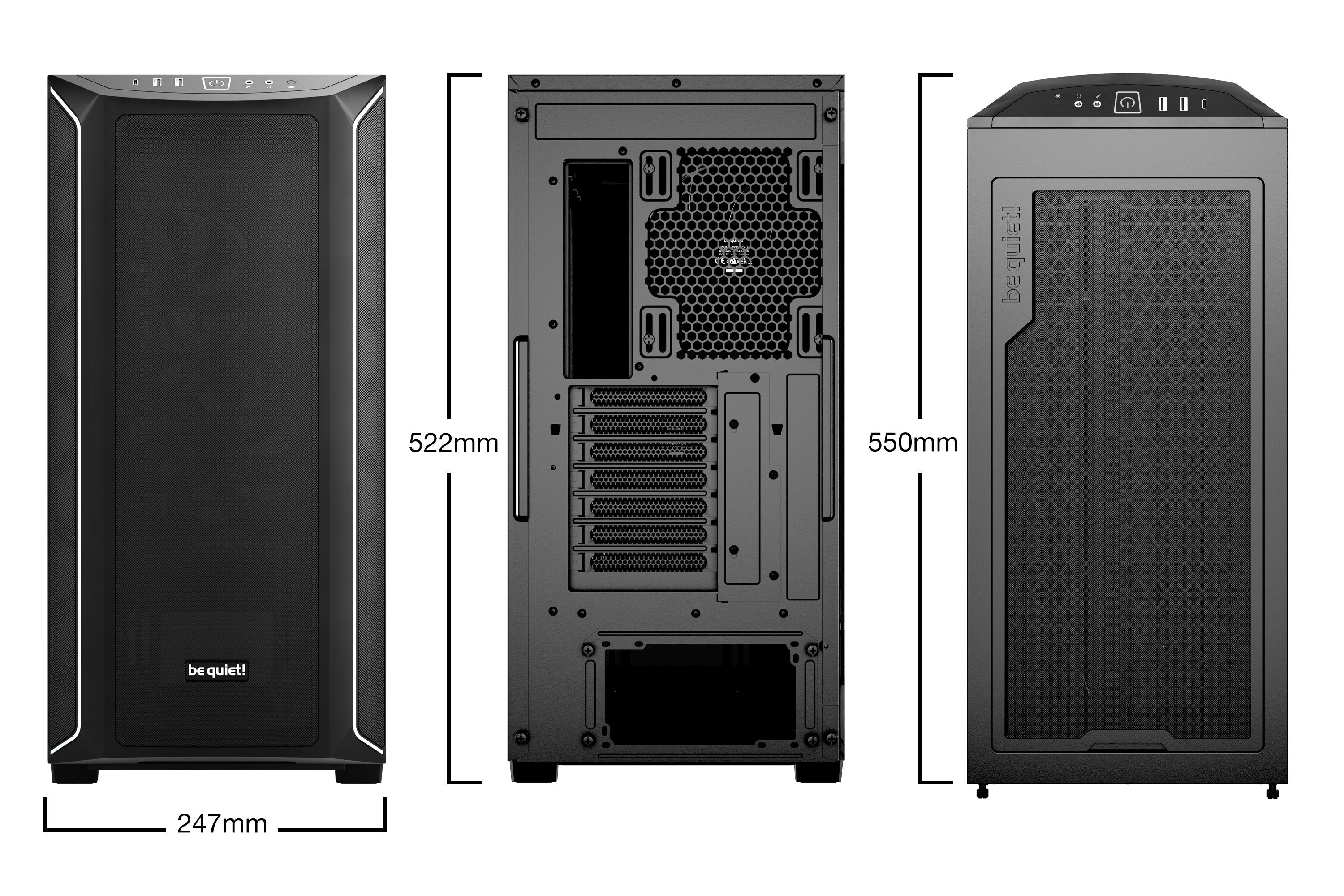 EAN 4260052190616 - be quiet! Shadow Base 800 DX Black Midi Tower Negro imagen 2
