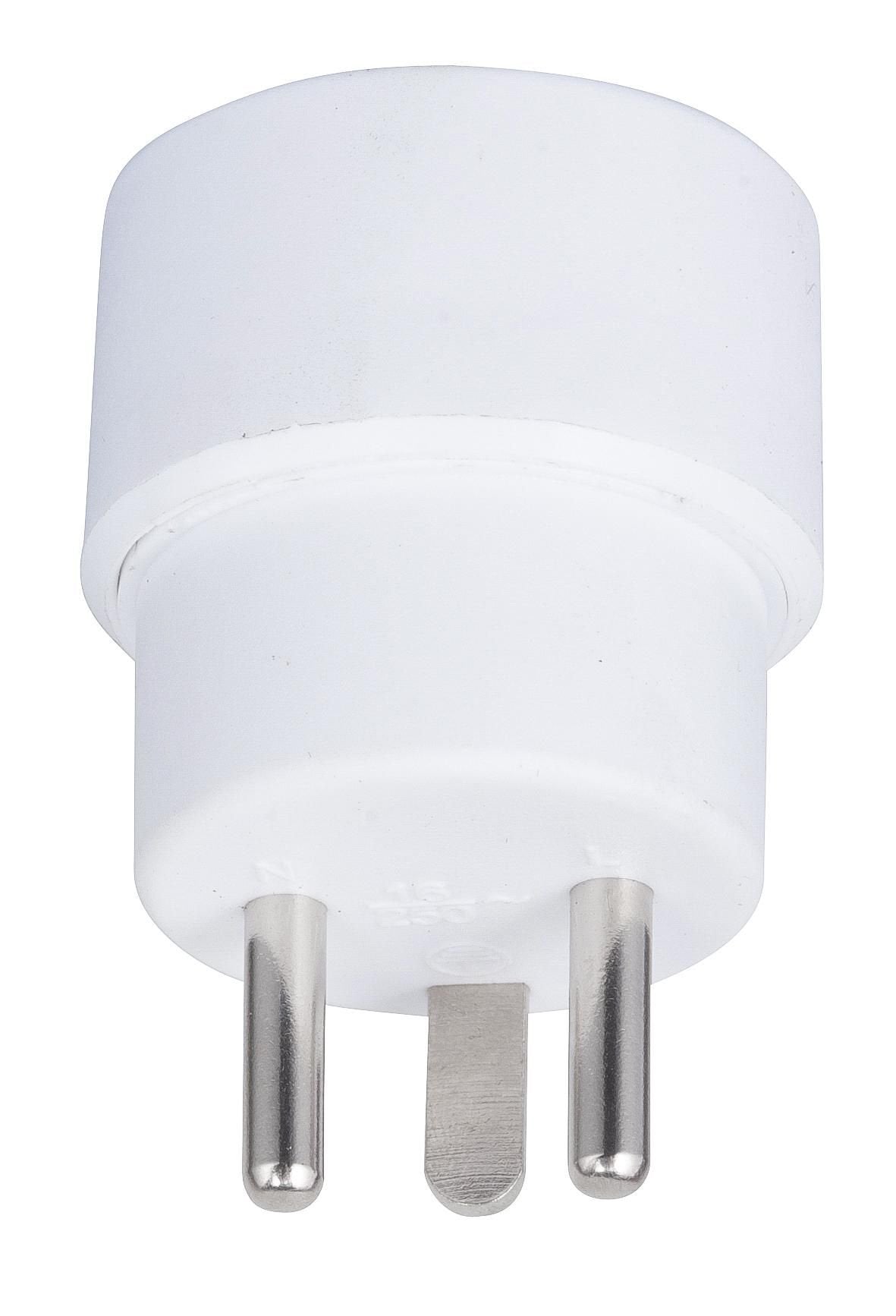 Power Adapter, Schuko To Dk Hybrid Power Adapter From