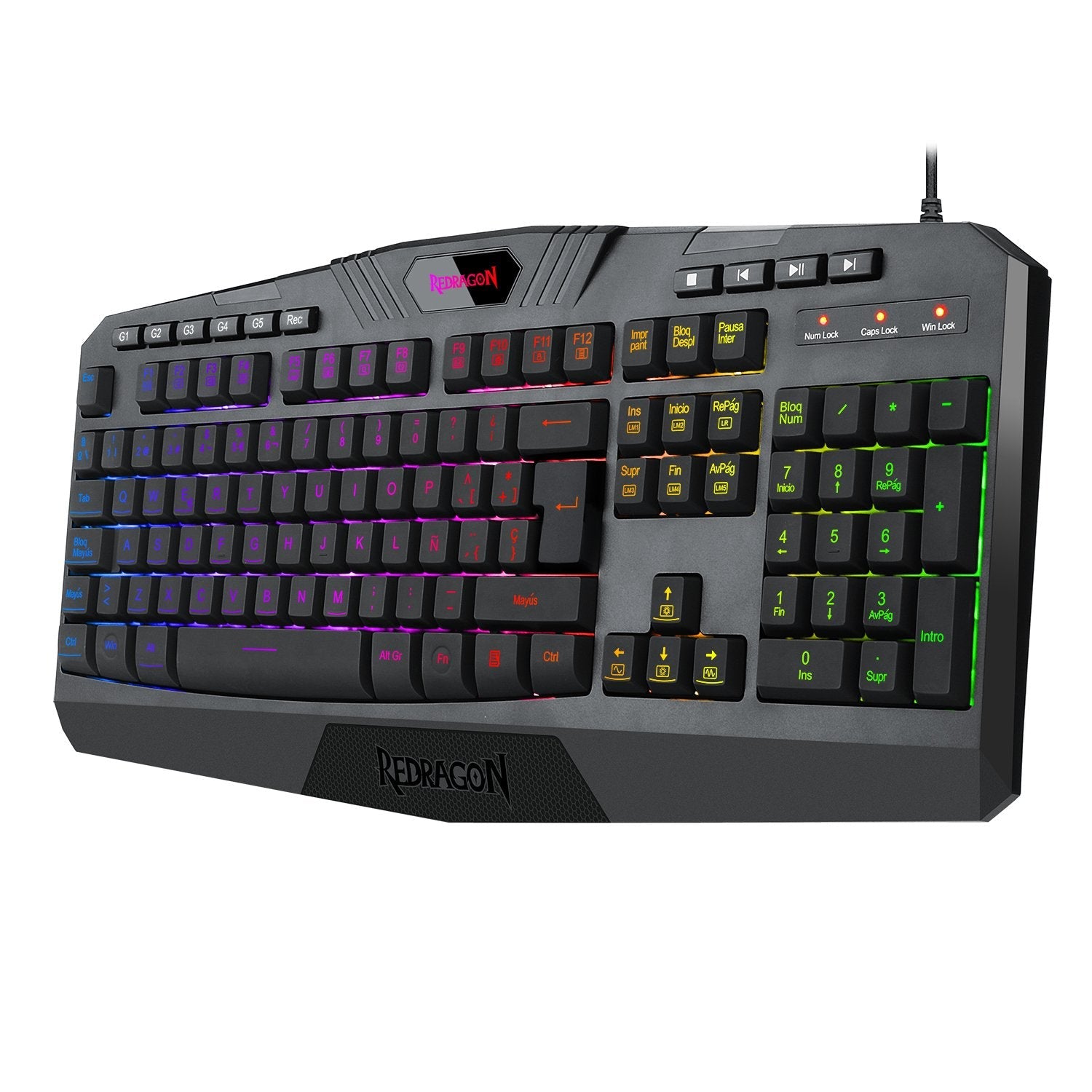 EAN 6950376779861 - REDRAGON K503A-RGB-SP teclado Juego USB QWERTY Español Negro imagen 3