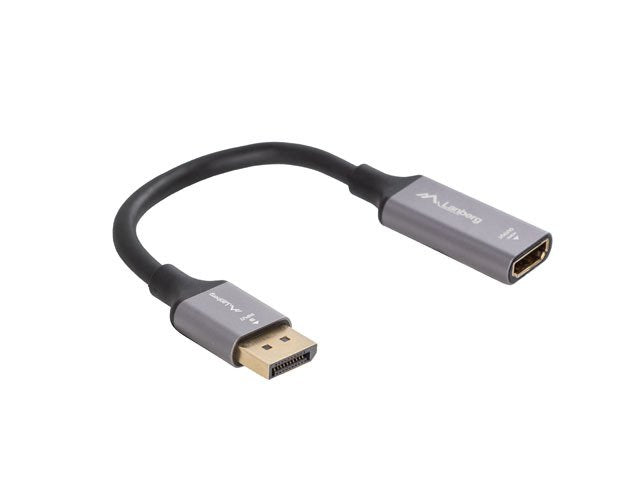 EAN 5901969441550 - Lanberg AD-DP-HD-02 adaptador de cable de vídeo 0,2 m DisplayPort HDMI Plata imagen 3