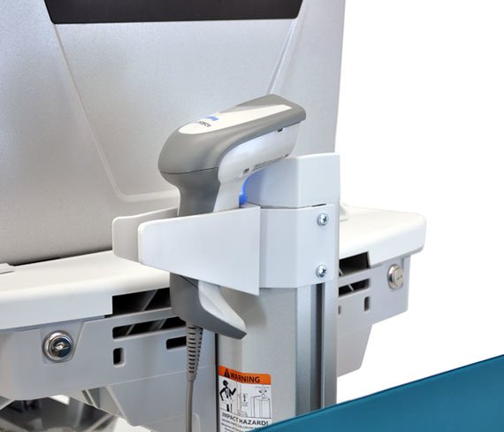 Ergotron Styleview Emr Cart With Lcd Pivot, Life Powered, Eu Carro Multimedia Aluminio, Gris, Blanco Panel Plano