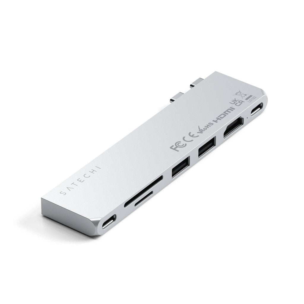 Satechi Usb-C Pro Hub Slim Adapter, Plateado, St-Hucphss