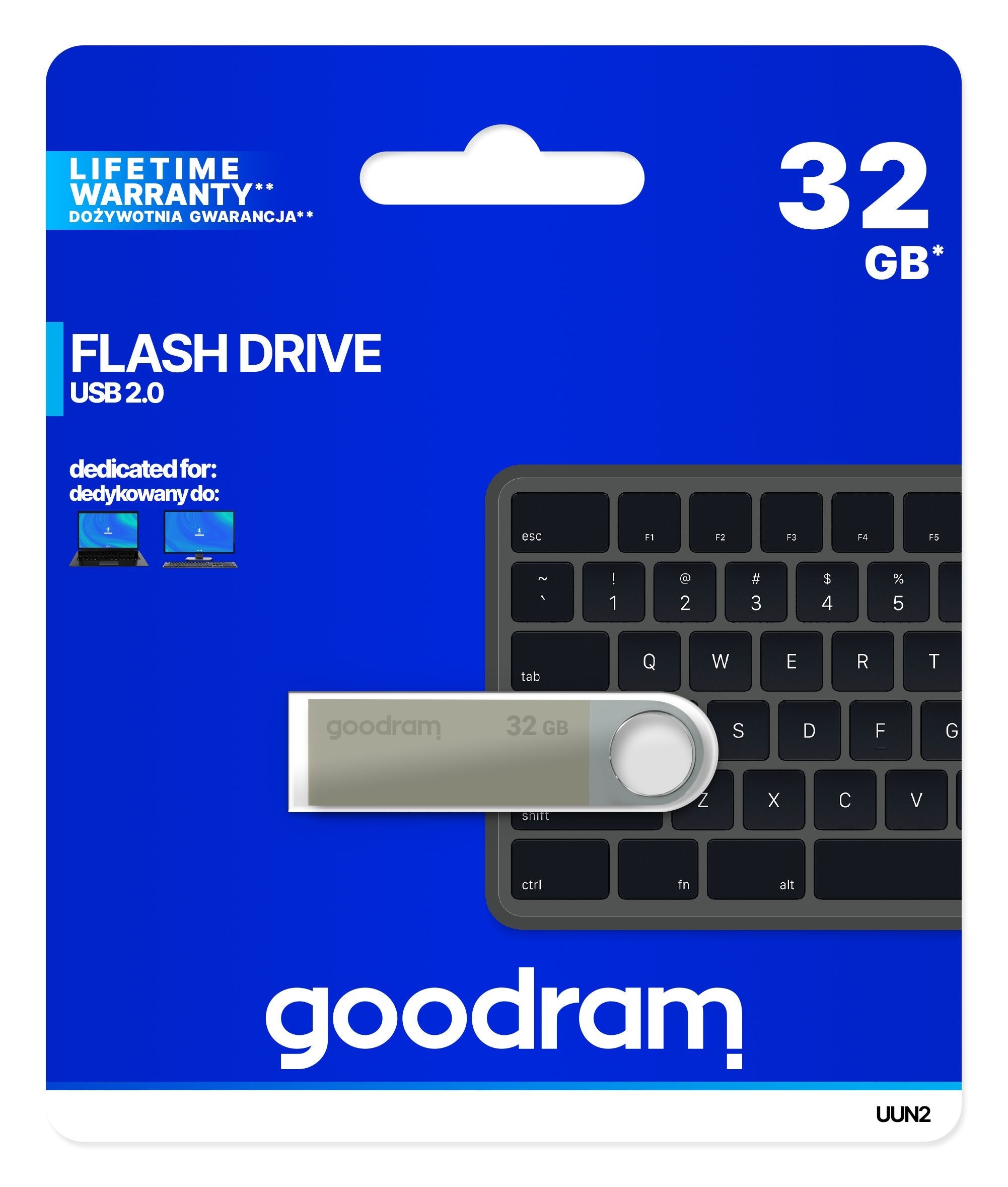 Pendrive Goodram Uun2-0320s0r11 (32gb; Usb 2.0; Silver Color)