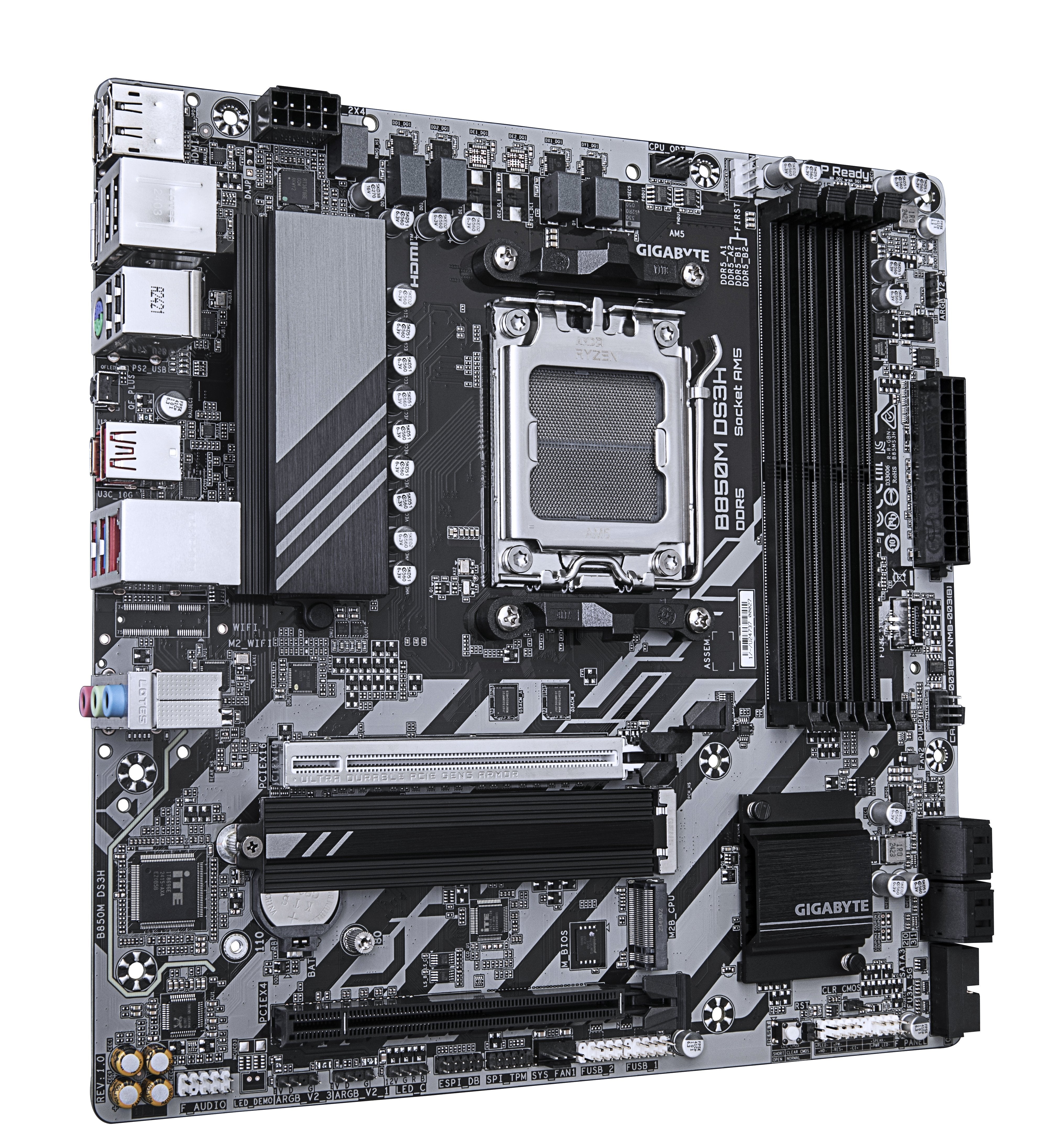 EAN 4719331866518 - GIGABYTE B850M DS3H placa base AMD B850 Zócalo AM5 micro ATX imagen 3