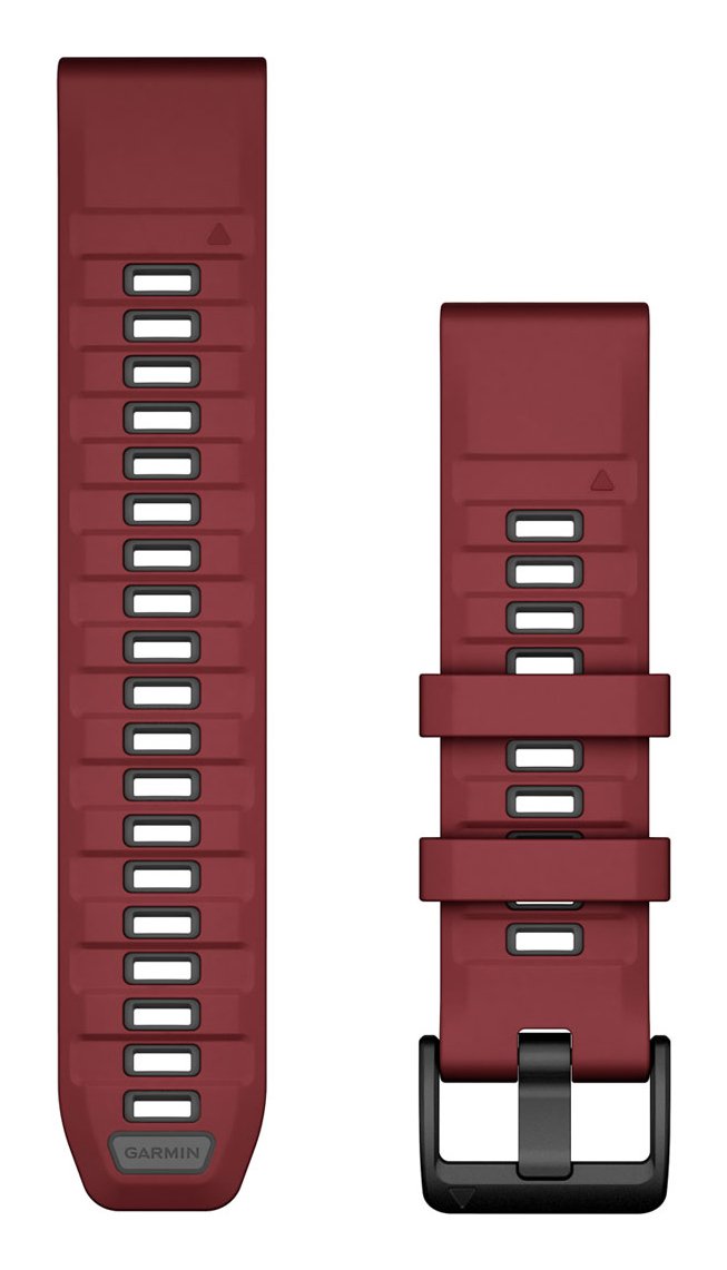 Garmin Ersatzarmband Quickfit 22mm Silikon Marsala Graphit