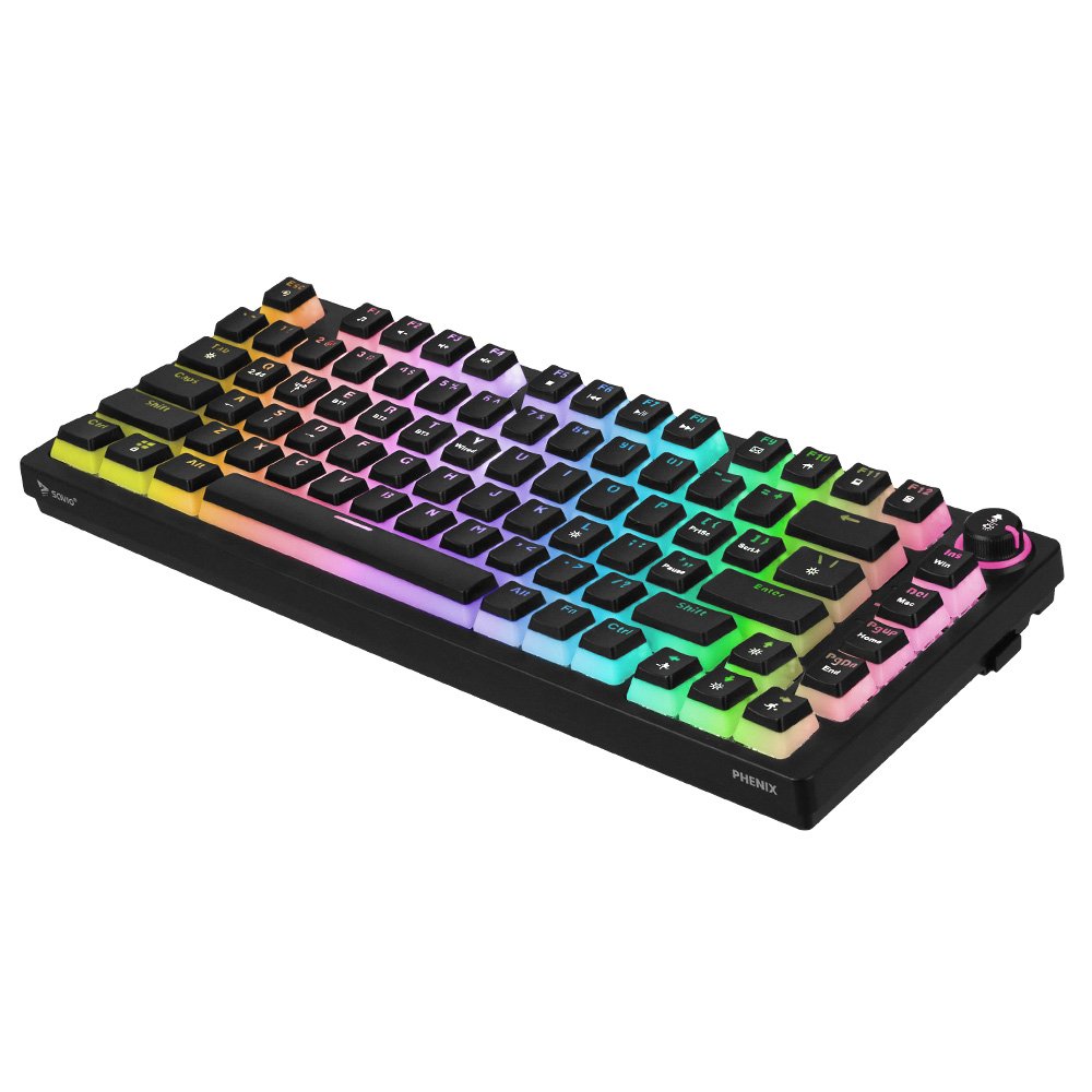 EAN 5901986048558 - Savio SAVGK-PHENIX RED PUDDING teclado Juego USB + RF Wireless + Bluetooth QWERTY Inglés de EE. UU. Negro imagen 3