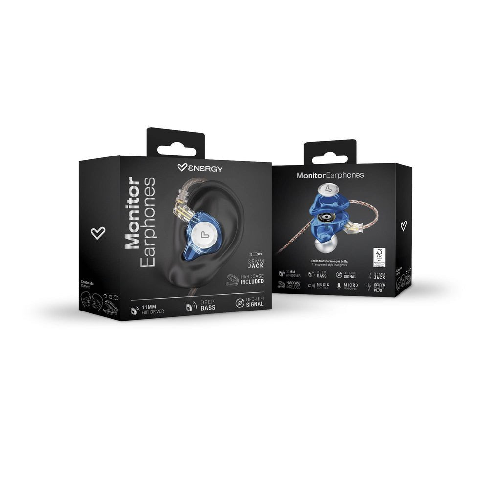 EAN 8432426500956 - Energy Sistem Monitor Earphones Auriculares Alámbrico Dentro de oído Azul imagen 6