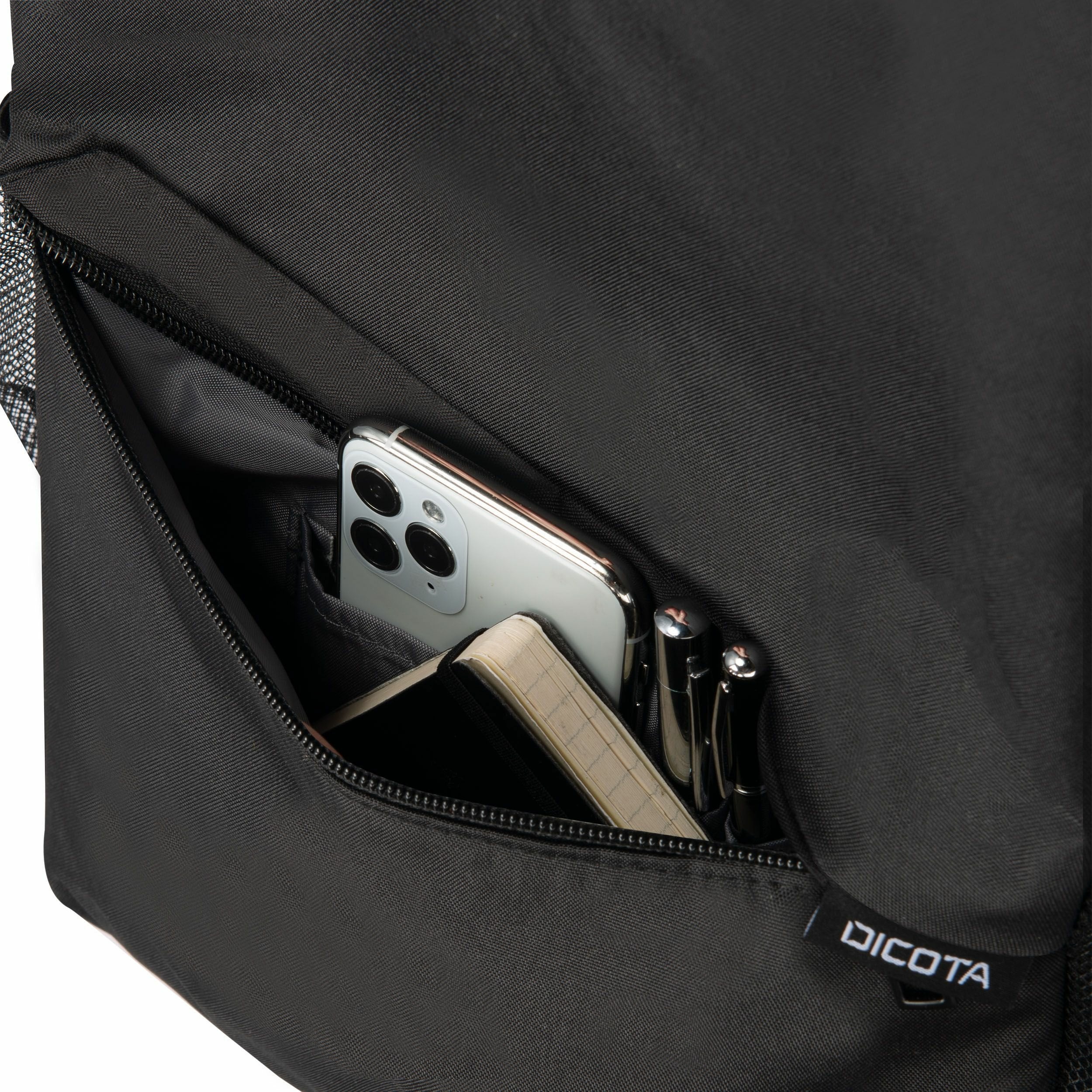 EAN 7640239421707 - DICOTA D32086-RPET mochila Mochila informal Negro Poliéster, Tereftalato de polietileno (PET) imagen 5