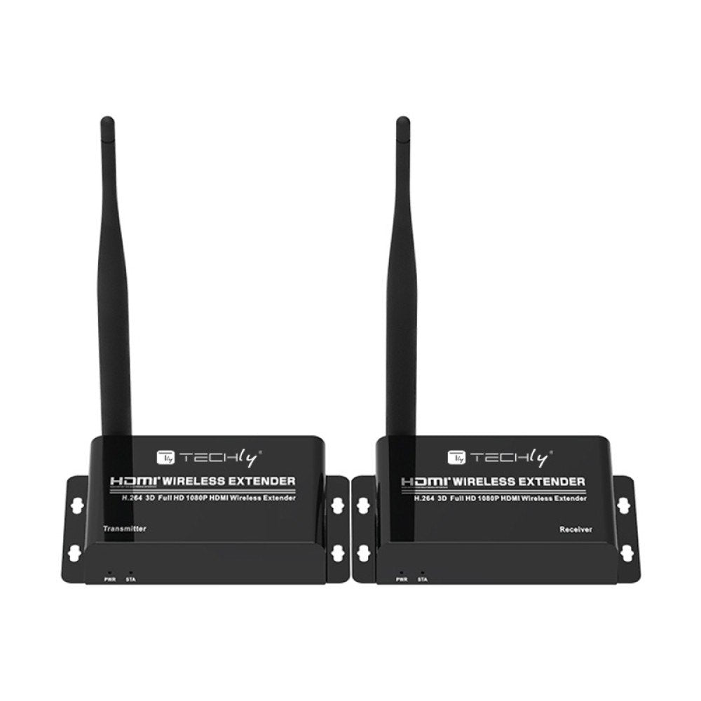 EAN 8059018365634 - Techly IDATA HDMI-WL55 extensor audio/video Transmisor y receptor de señales AV Negro imagen 3