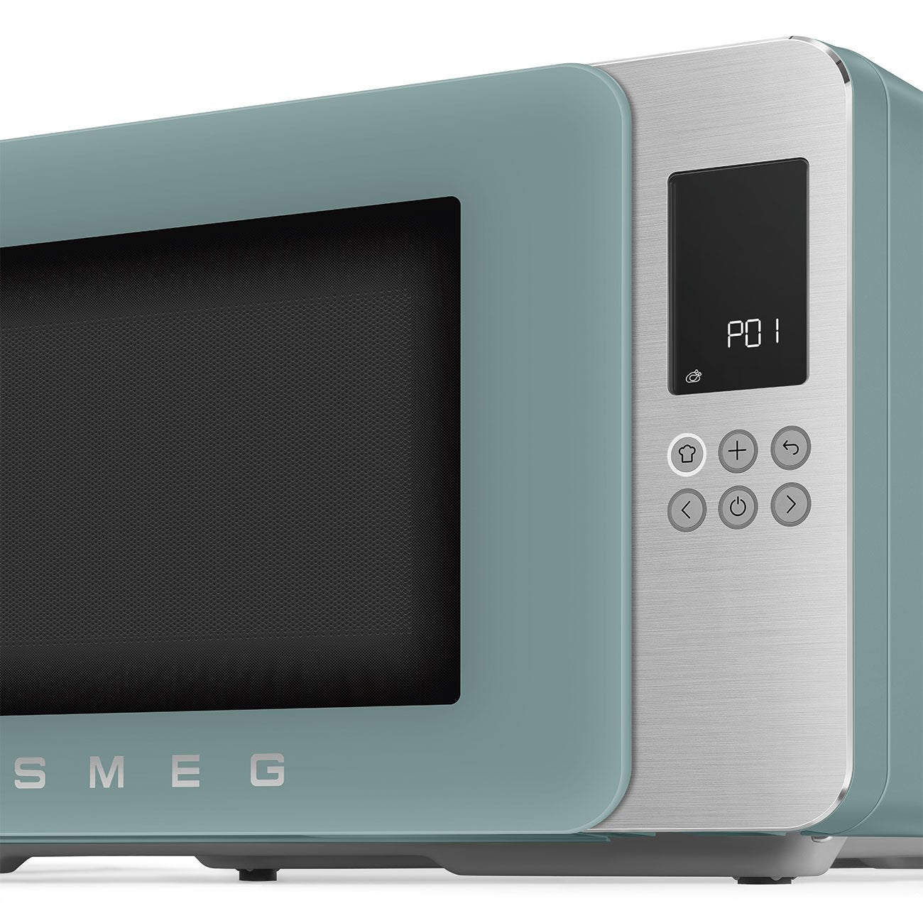 Microondas Smeg Con Grill Moc01egmeu, 4 Funciones, 1900w, Verde Esmeralda Mate