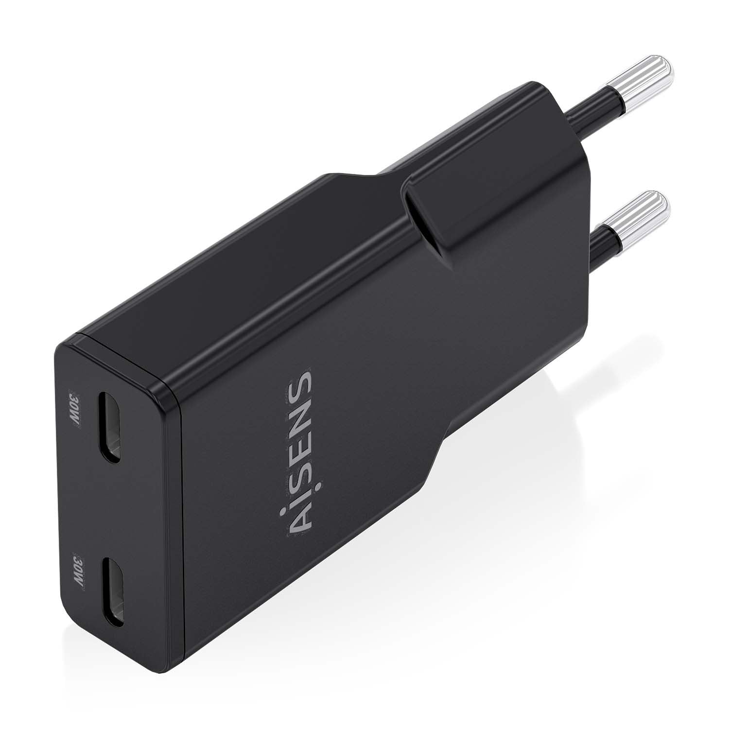 EAN 8435739902561 - AISENS ASCH-30W2P049-BK cargador de dispositivo móvil Cámara digital, MP3, MP4, Teléfono móvil, Navegante imagen 2