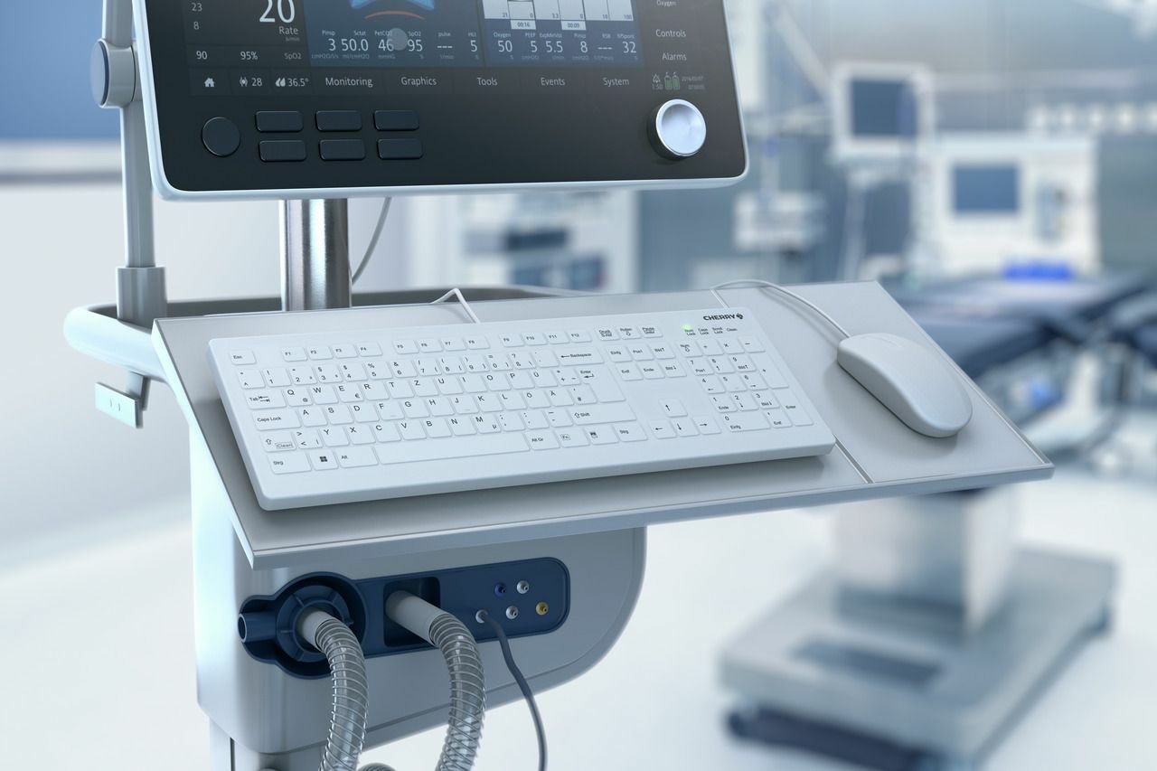 EAN 7061117027727 - CHERRY AK-C8112 teclado Médico USB QWERTY Español Blanco imagen 7