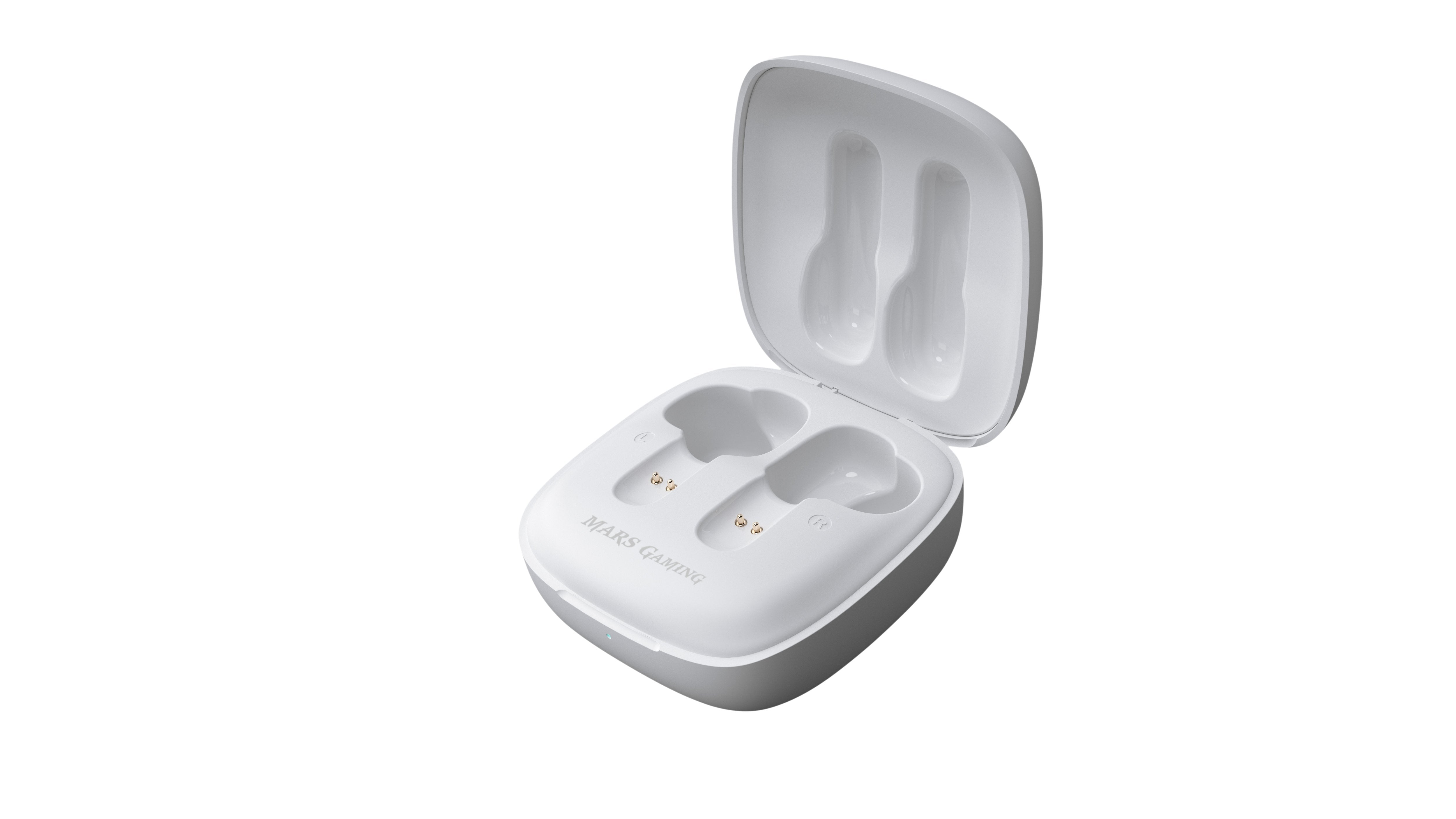 Auriculares Bluetooth Mars Gaming Mhib Con Estuche De Carga Autonomía 4h Blancos