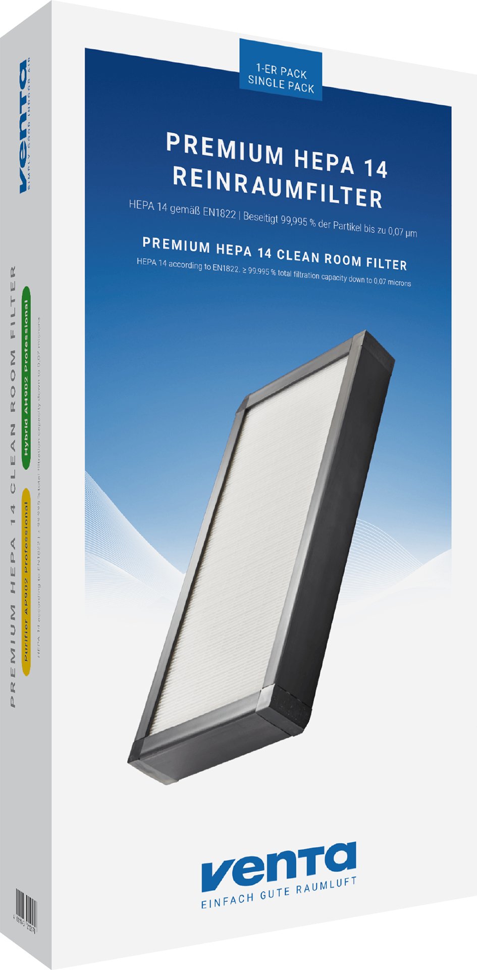 EAN 4011143212171 - Venta PREMIUM HEPA 14 Filtro para purificador de aire imagen 1