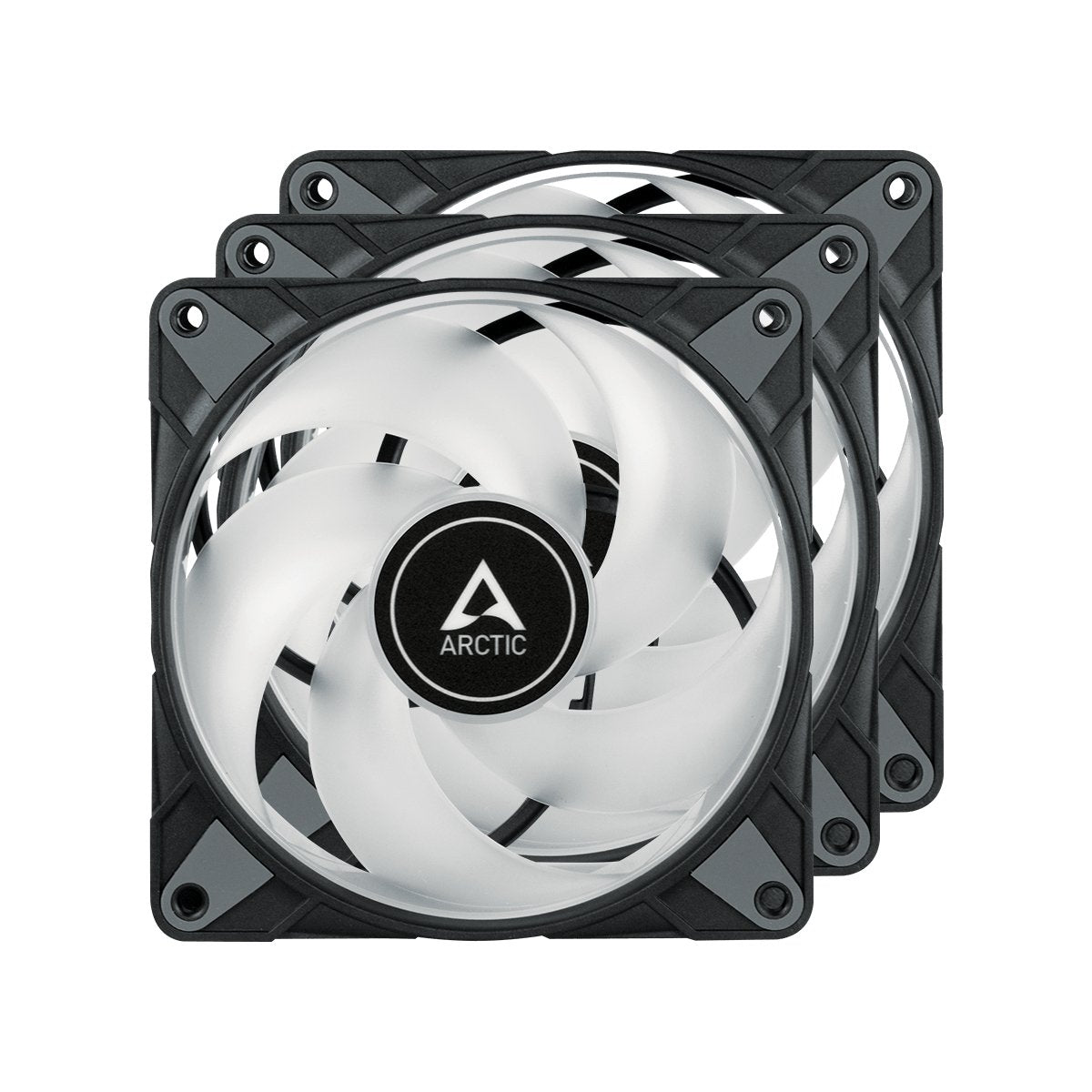 Ventilador Arctic 120 * 120 * 25 P12 Pwm Pst A-Rgb Value Pack (3 Piezas)