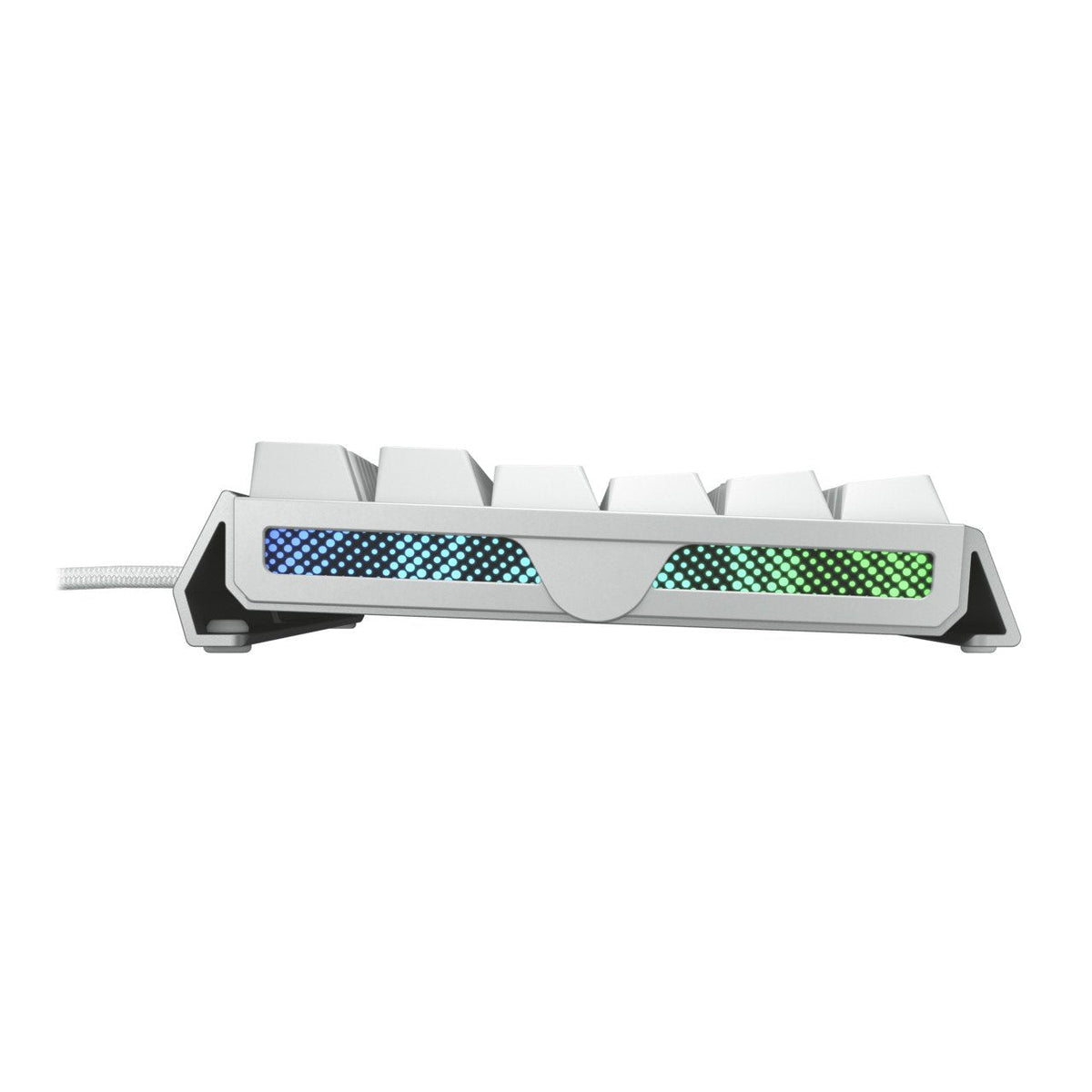 Cherry Xtrfy Mx 3.1, Teclado Gaming Blanco/Plateado, Disposición De, Cherry Mx2a Red G80-3890ljade-0