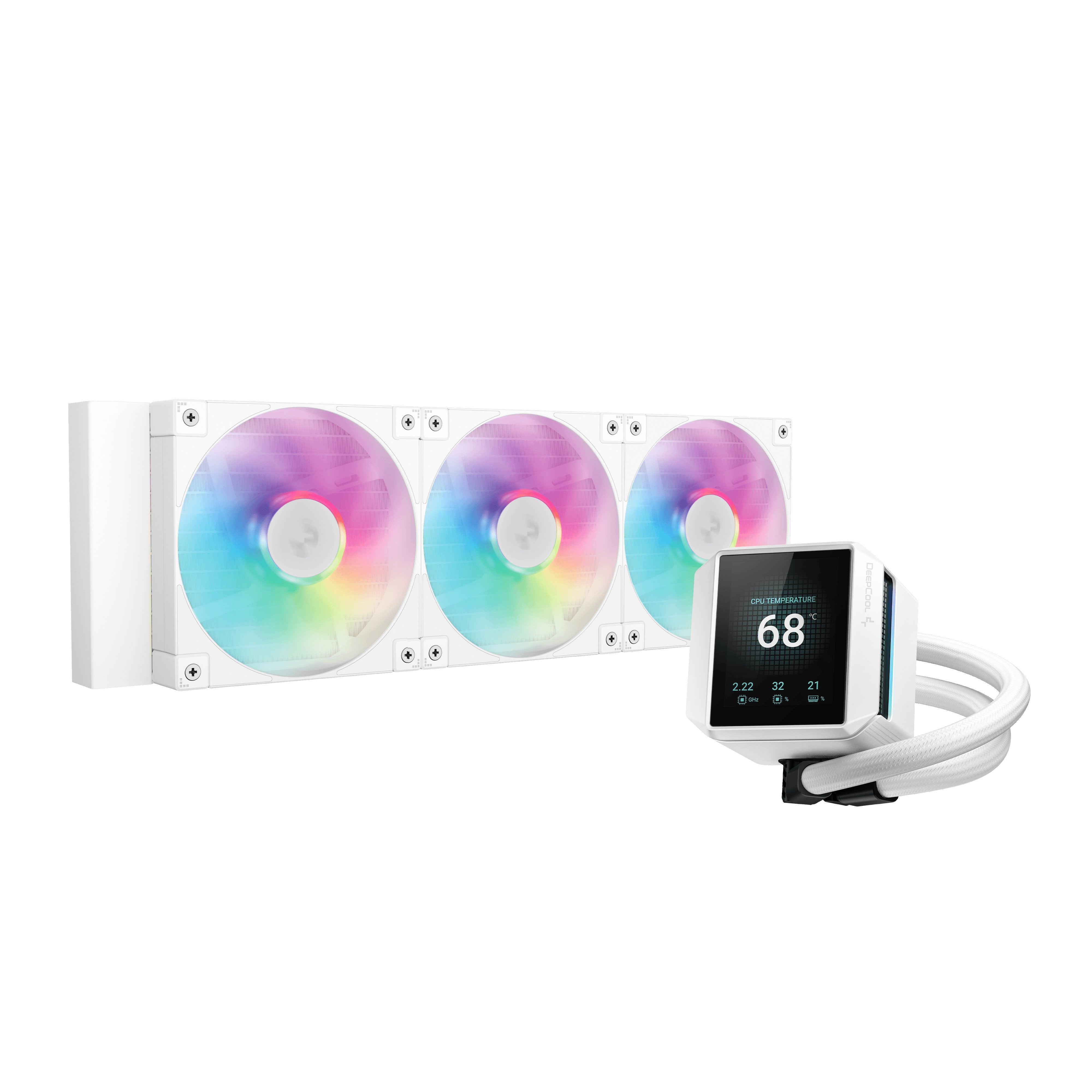 EAN 6933412729075 - DeepCool Mystique 360 WH ARGB Procesador Sistema de refrigeración líquida todo en uno 12 cm Blanco 1 piez imagen 1