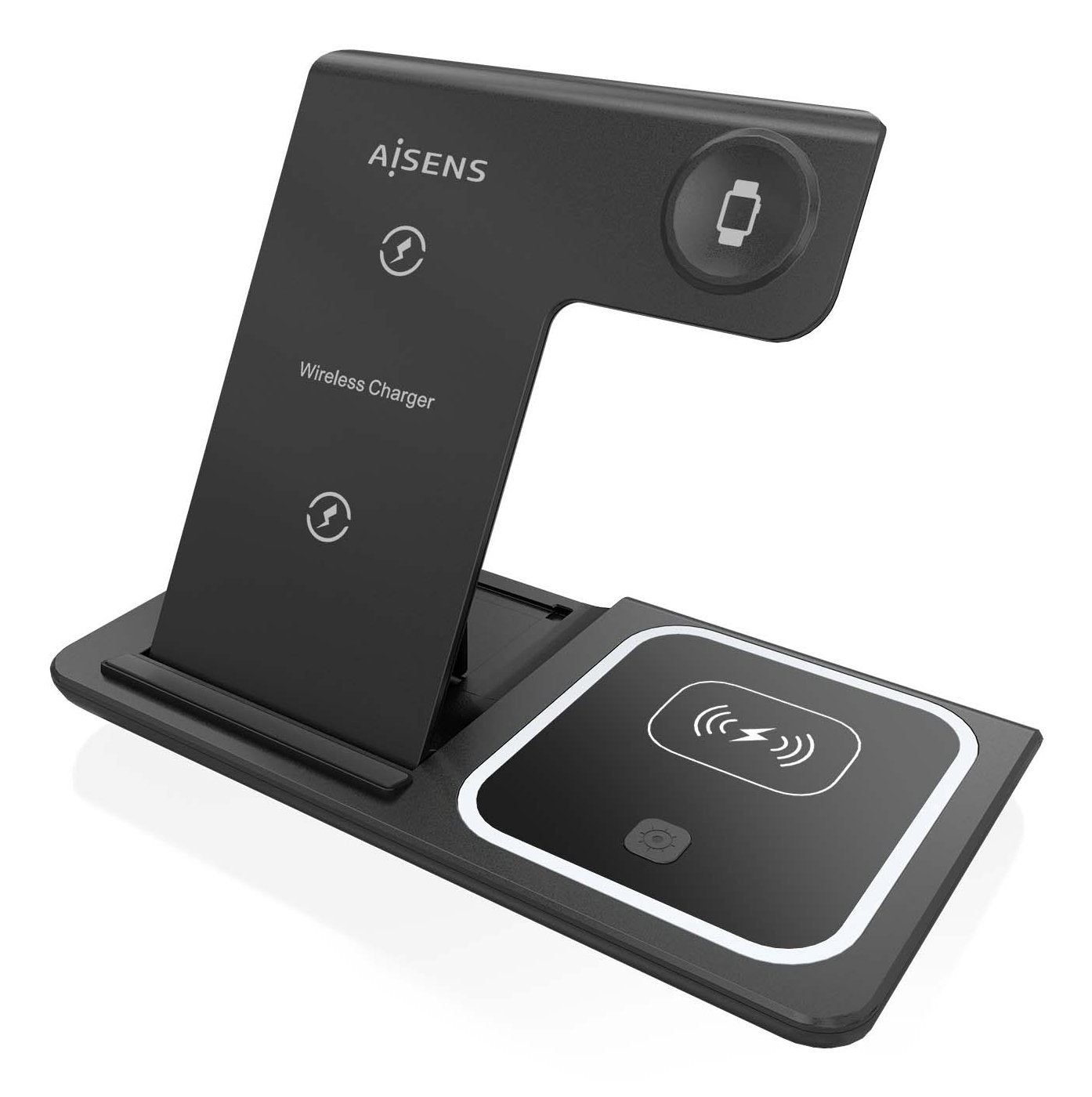 EAN 8435739901687 - AISENS ASCH-15W3WC043-BK cargador de dispositivo móvil Auriculares, Teléfono móvil, Smartphone, Reloj int imagen 2