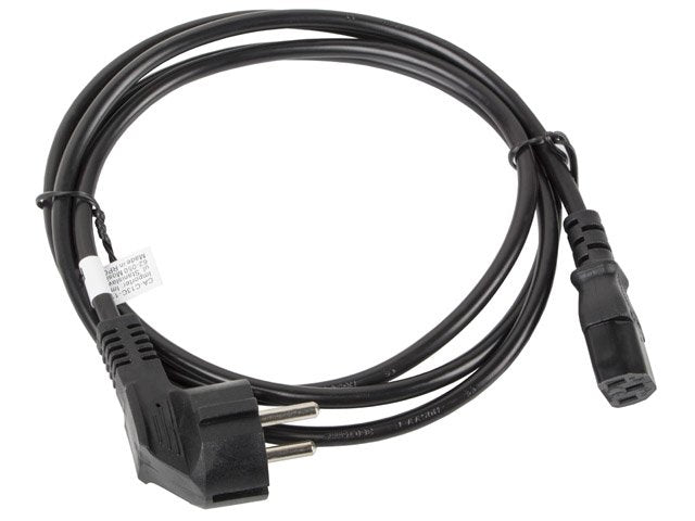Lanberg Cable De Alimentacion Ca-C13c-11cc-0018-Bk Conectores Schuko / Iec320 C13 1.8 Metros
