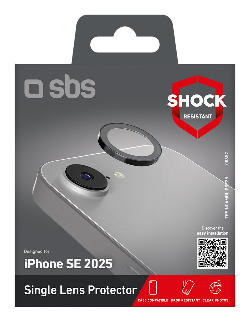 EAN 8018417500657 - SBS TESINCAMGLIPSE25 protector de pantalla o trasero para teléfono móvil Protector para lentes de cámara imagen 2