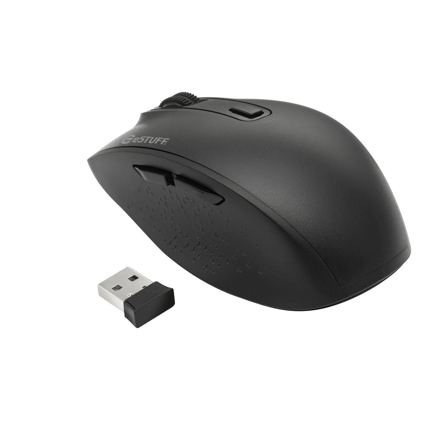 EAN 5704174593669 - eSTUFF GLB214002 ratón Oficina mano derecha RF Wireless + Bluetooth IR LED 1800 DPI imagen 5