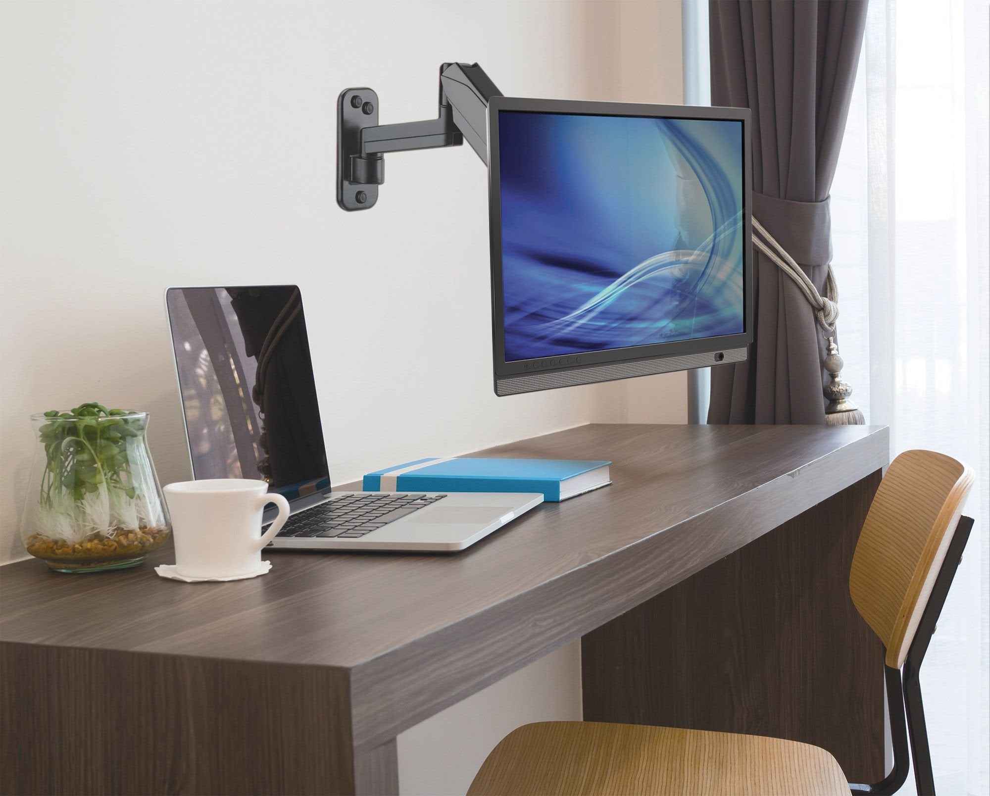 EAN 0766623461610 - Manhattan 461610 soporte para monitor 81,3 cm (32") Pared Negro imagen 7