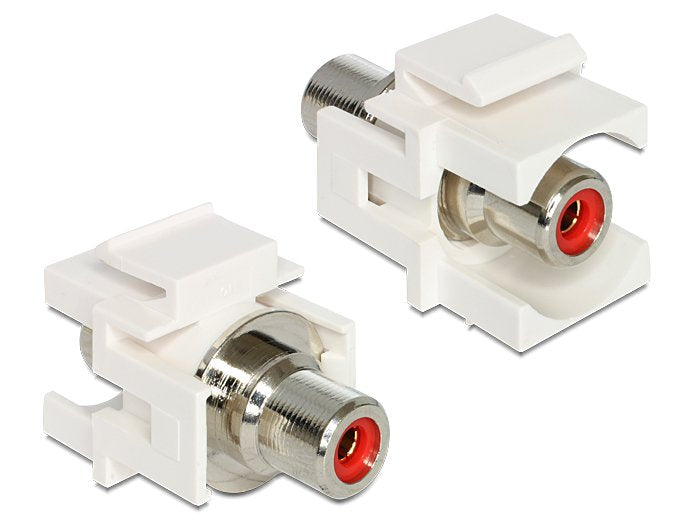 Keystone Modul Cinch Buchse > Cinch Buchse Rot Weiss