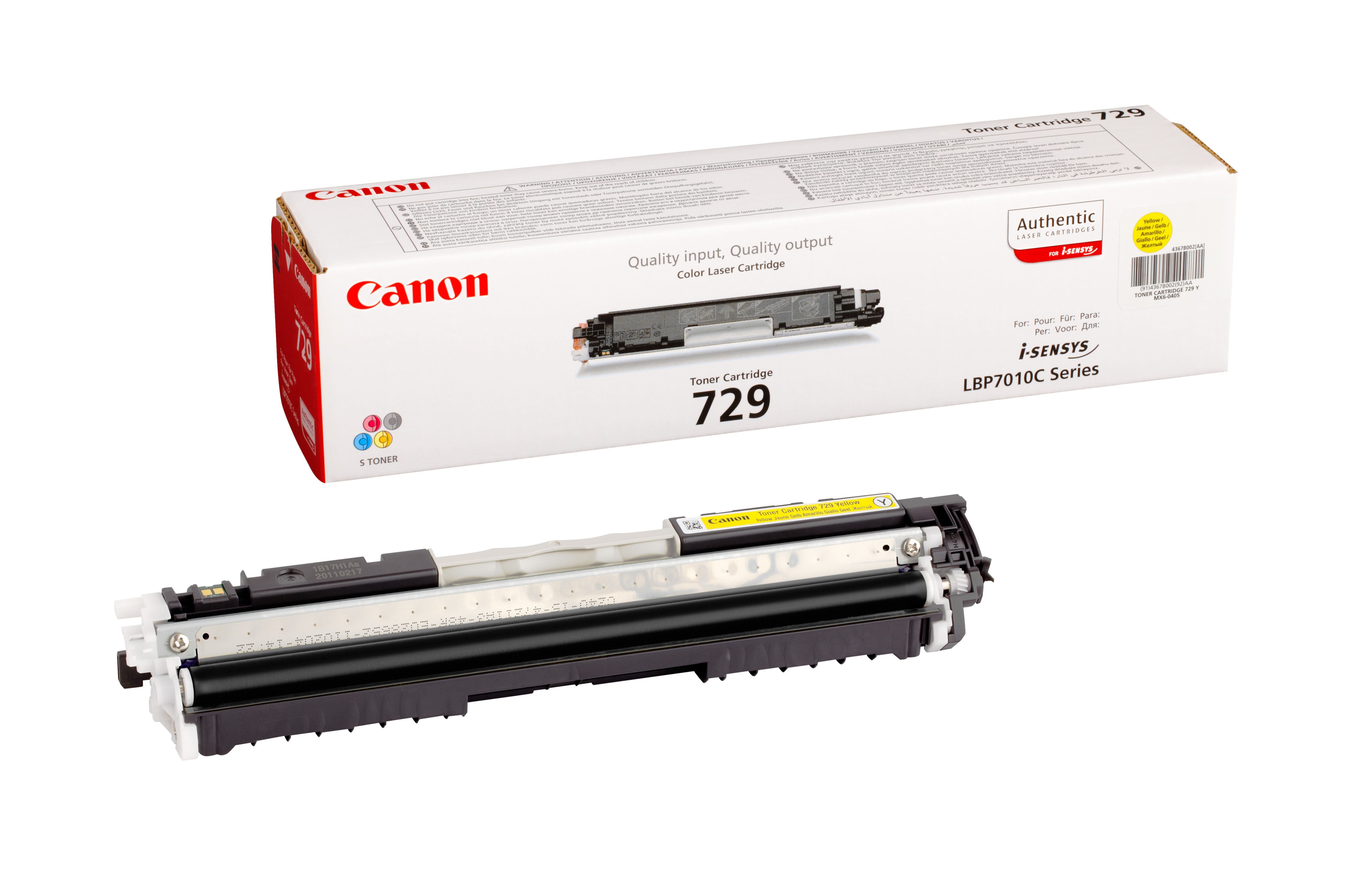 EAN 4960999684260 - Canon 729 Y cartucho de tóner 1 pieza(s) Original Amarillo imagen 2
