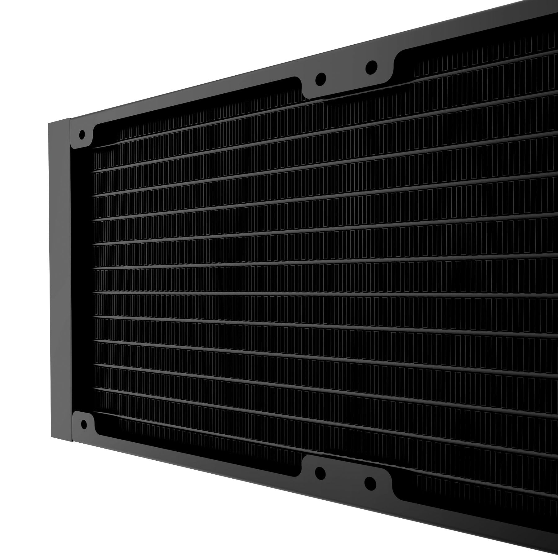 Refrigerador Liquido Cpu Abysm Ab324011 Oceanic Lcd 240 Negro Argb Dual Fan