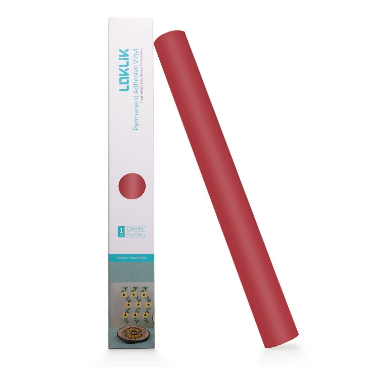 Loklik Permanent Adhesive Vinyl Matte - Rojo