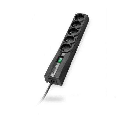 EAN 5907683604592 - Ever CLASSIC Negro 5 salidas AC 250 V 1,5 m imagen 1