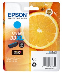 Epson Tinta Original T3362 Cyan Para Xp-530 / Xp-540 / Xp-630 / Xp-635 / Xp-640 /
