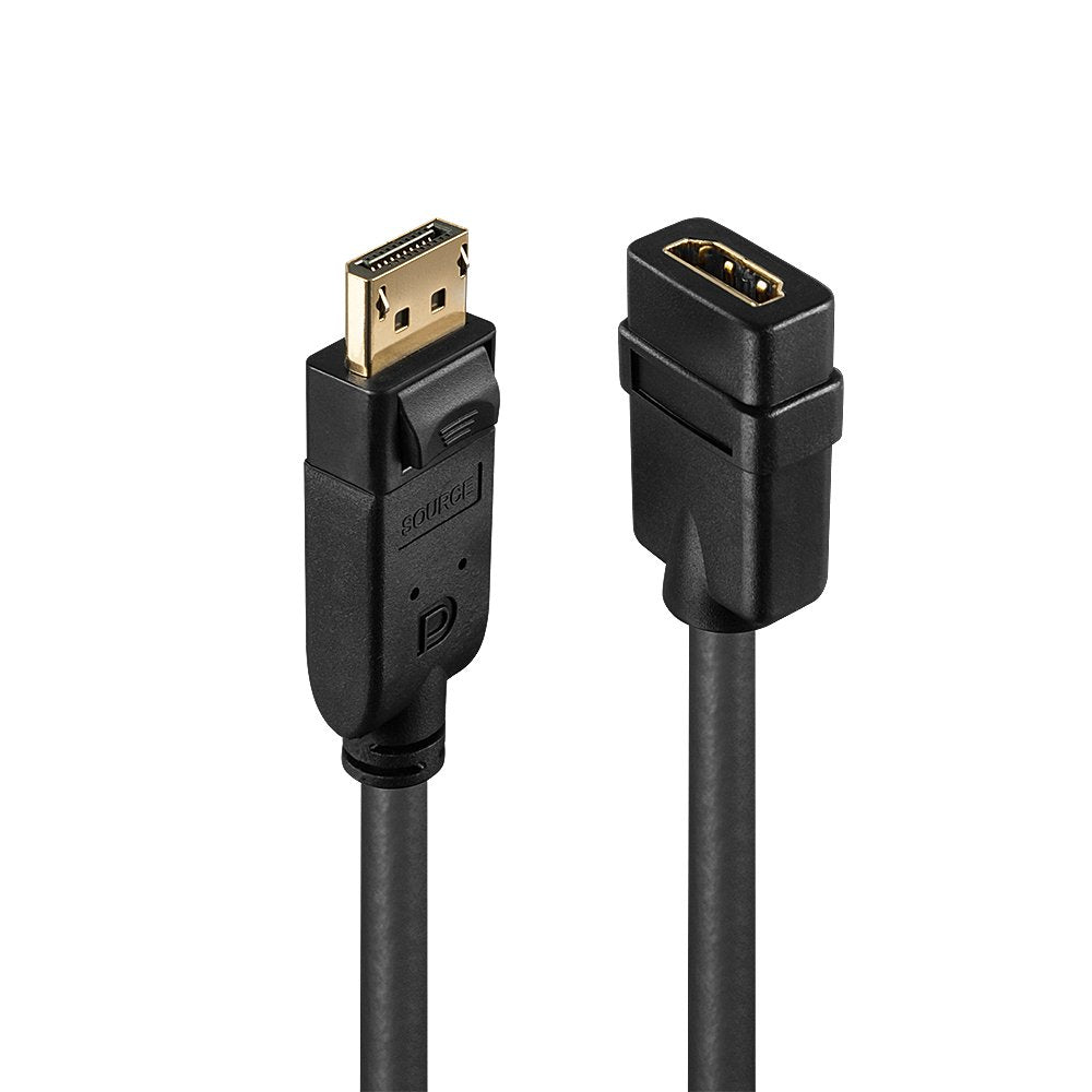 Lindy 41005 Adaptador Displayport Hdmi Negro 0,15 M