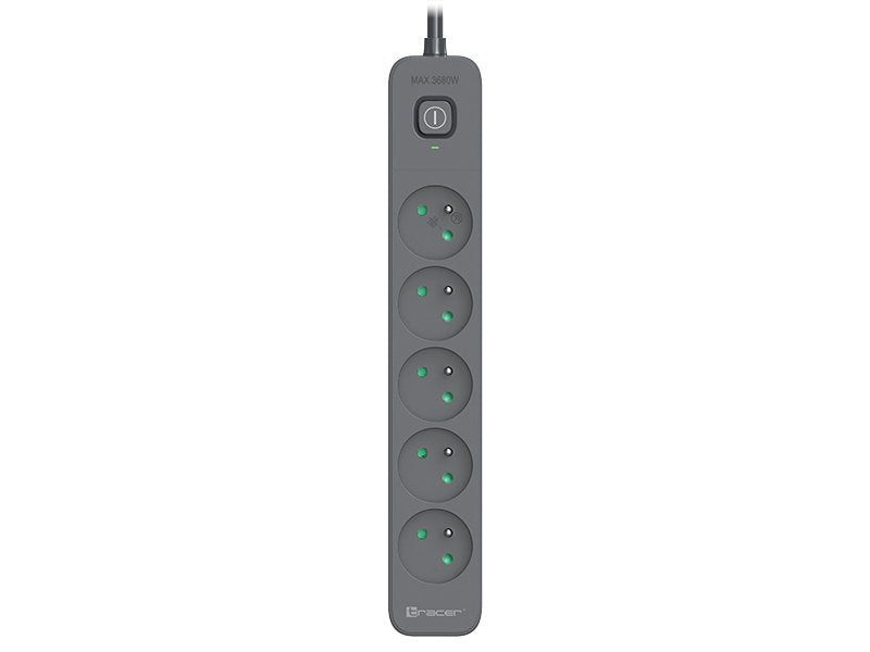 EAN 5907512873755 - Tracer Power Line+ 5.0 m base múltiple 5 m 5 salidas AC Interior Grafito imagen 2