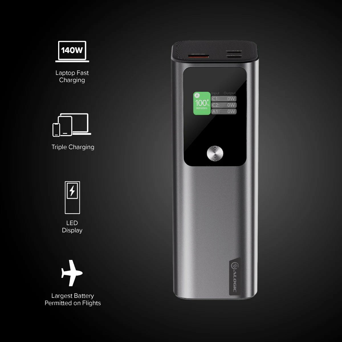 Ark 27.000mah Power Bank - With 140w Usb-C Charging