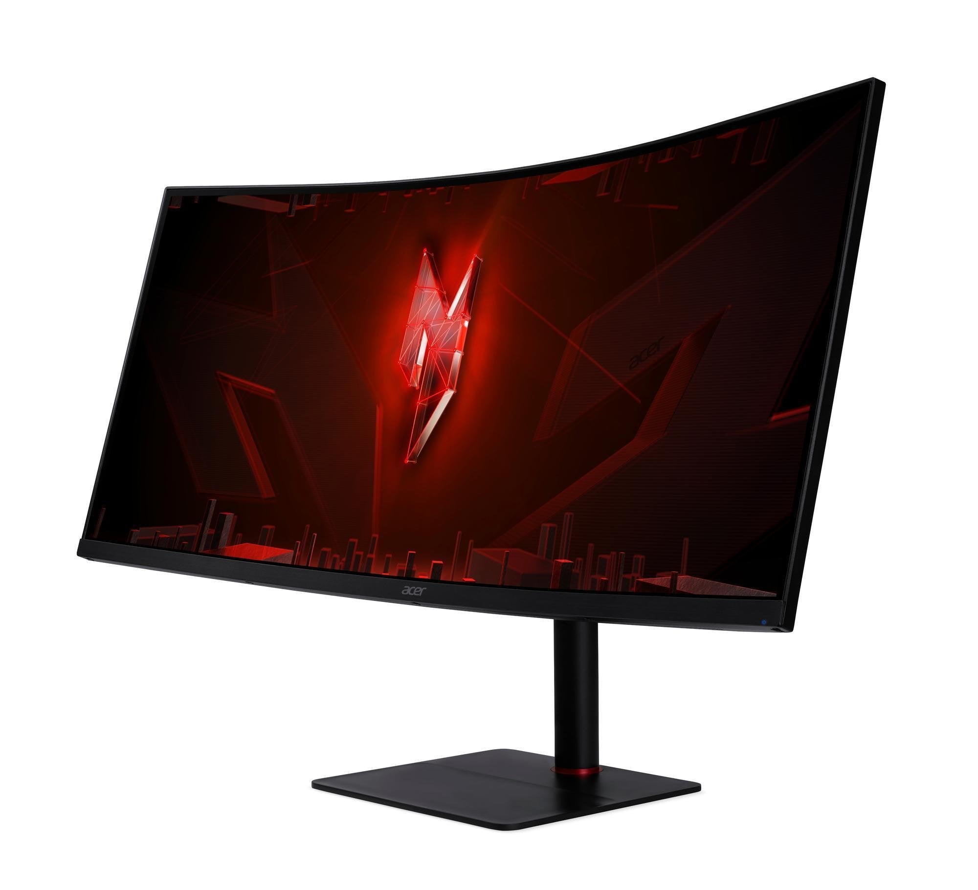 Monitor Acer Nitro Xv345curv3 Gaming (34 Pulgadas), Negro, Qhd, Va, Usb-C, Conmutador Kvm, Curvo, Panel De 180 Hz)