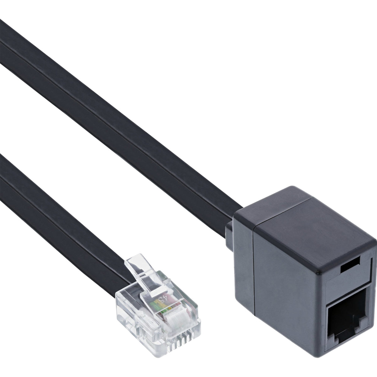 EAN 4043718013180 - InLine 18837 cable telefónico 10 m Negro imagen 1