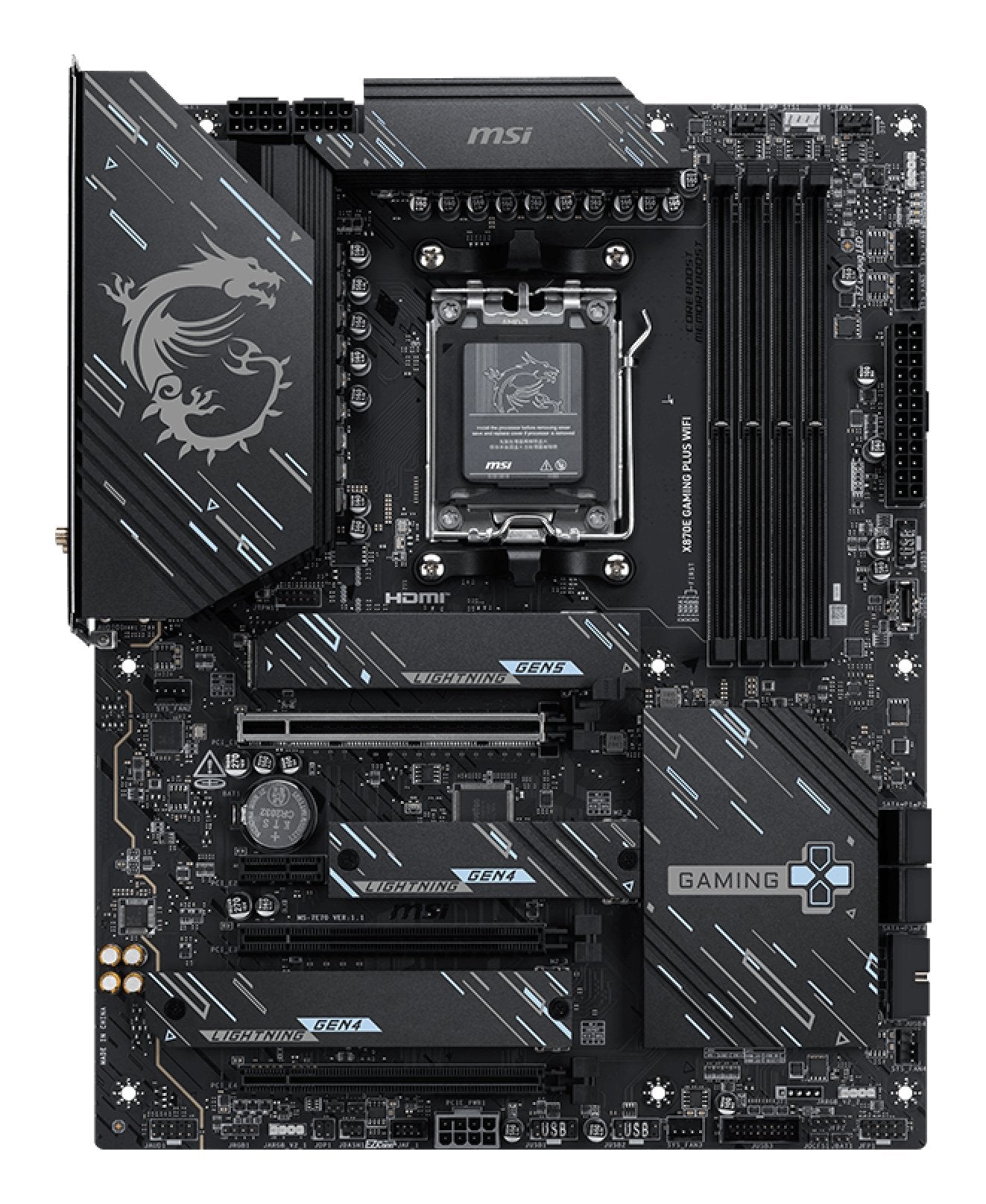 EAN 4711377347594 - MSI X870E GAMING PLUS WIFI placa base AMD X870E Zócalo AM5 ATX imagen 2