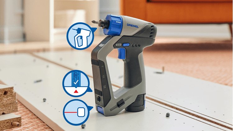 EAN 4053423304176 - Dremel F013DD12JA taladro 800 RPM Sin llave 850 g Azul, Gris imagen 3