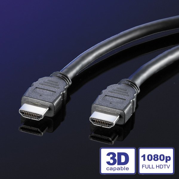 Roline Hdmi High Speed Cable Mit Ethernet, Lsoh, Schwarz, 2 M