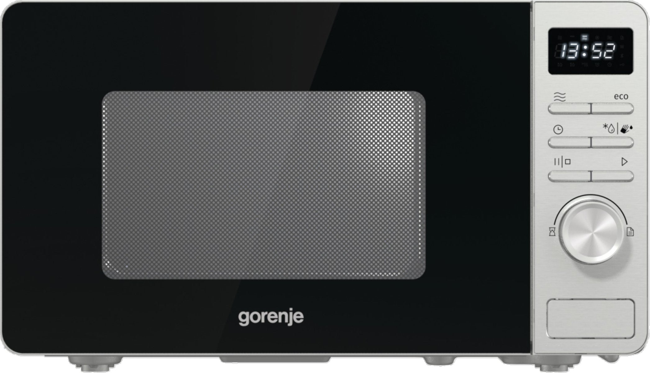 Microondas Gorenje Mo20a3x 20 L, 800 W, Botones, Giratorio, Acero Inoxidable