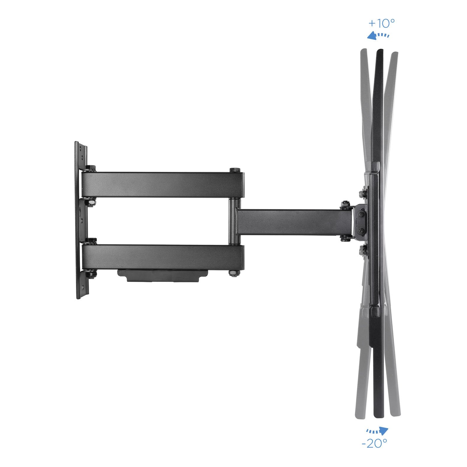 Tooq Soporte De Pared Con Brazo Articulado Para Tv De 37"-70" - Giratorio E Inclinable - Peso Max 50kg - Vesa 600x400mm