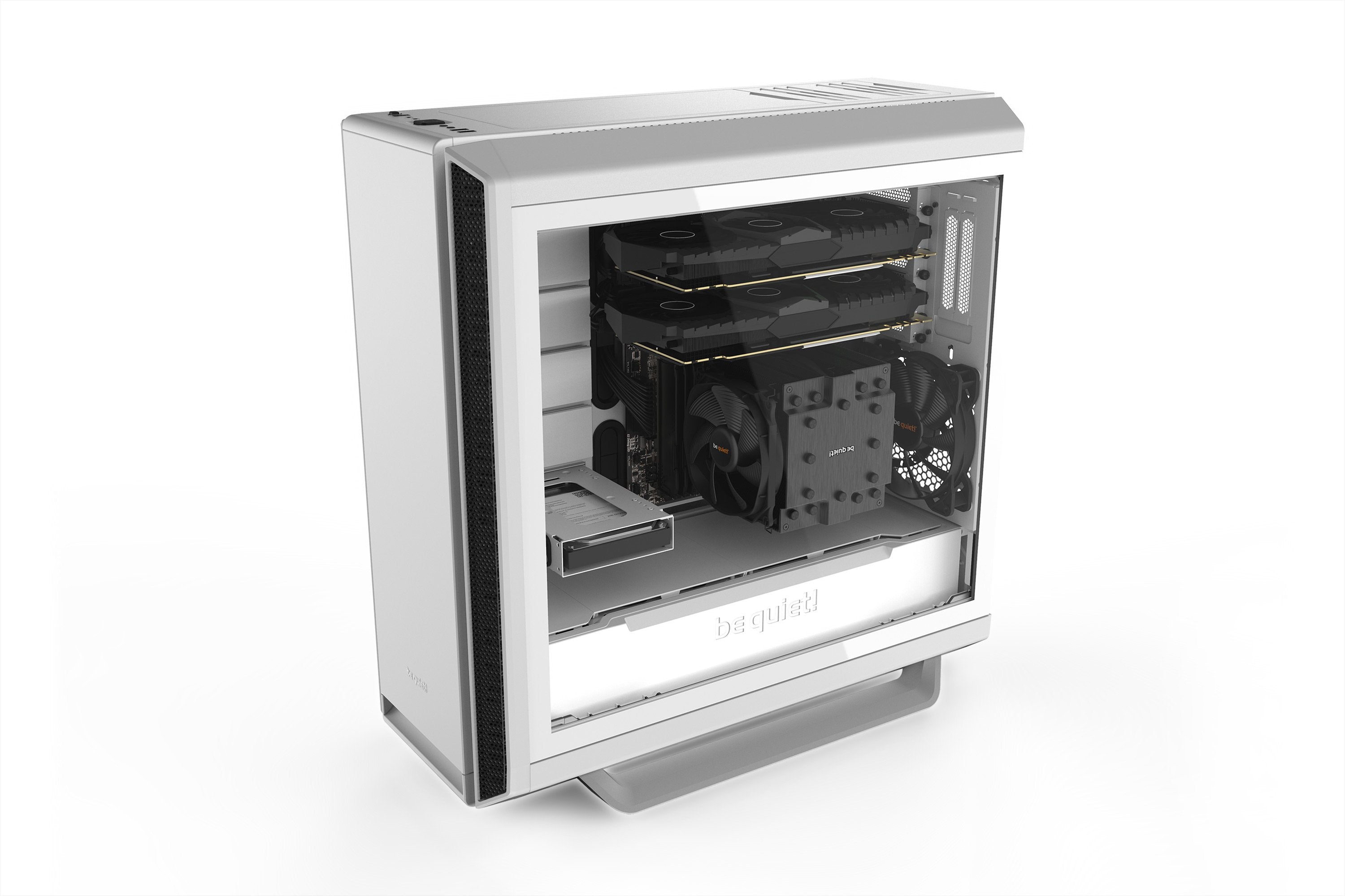 Caja Pc Be Quiet! Silent Base 802 Window 3 Ventiladores 140mm/Lateral Cristal/Insonorizada Bgw40